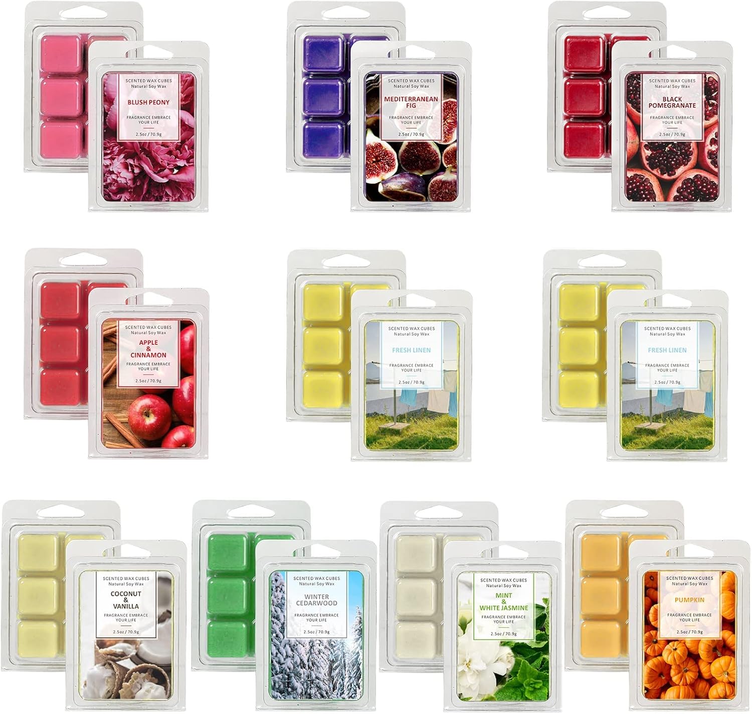 LASENTEUR Scented Wax Melts, Wax Cubes, Wax melt Wax Cubes