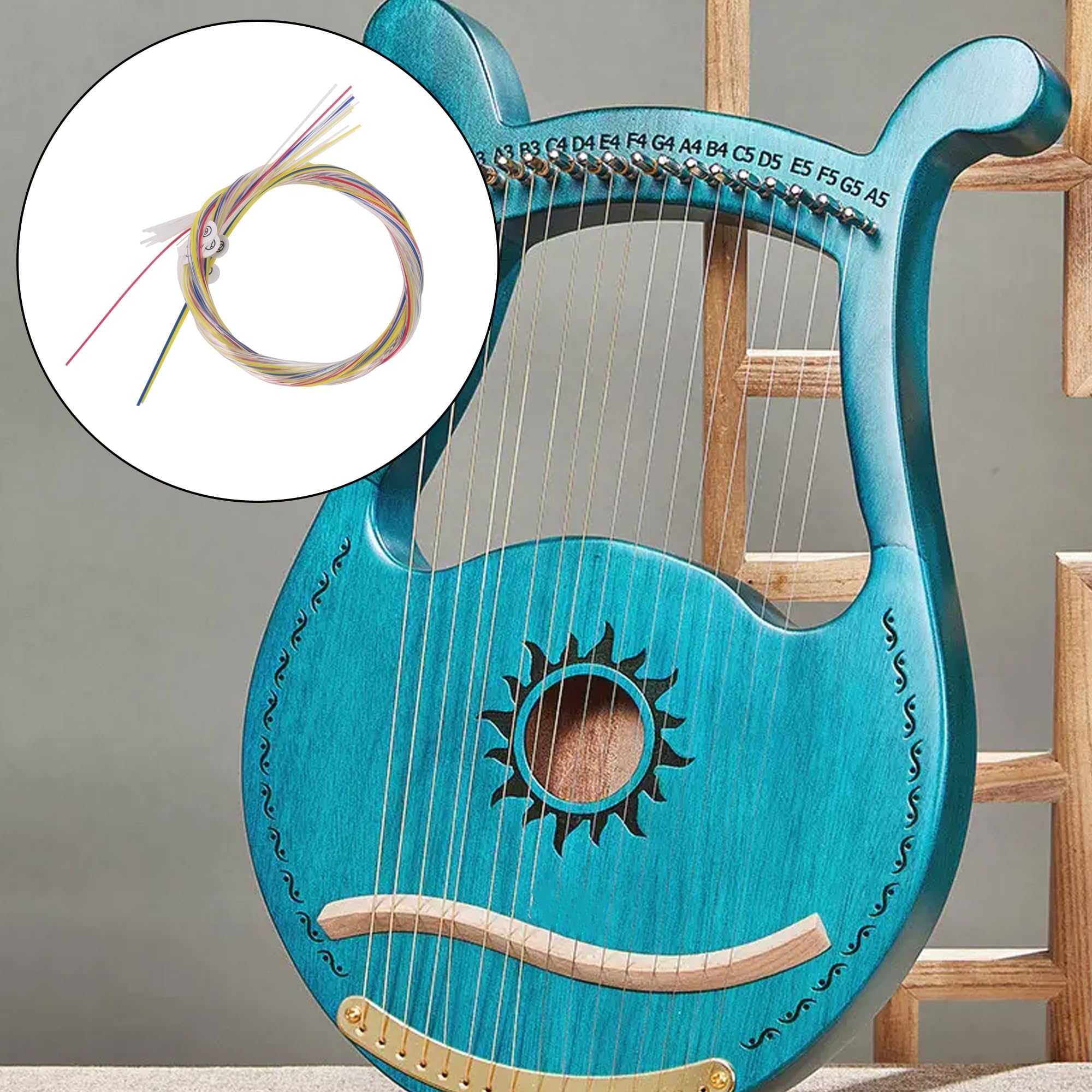 Arp - Juego de cuerdas de nailon para piezas de arpa (16 unidades)