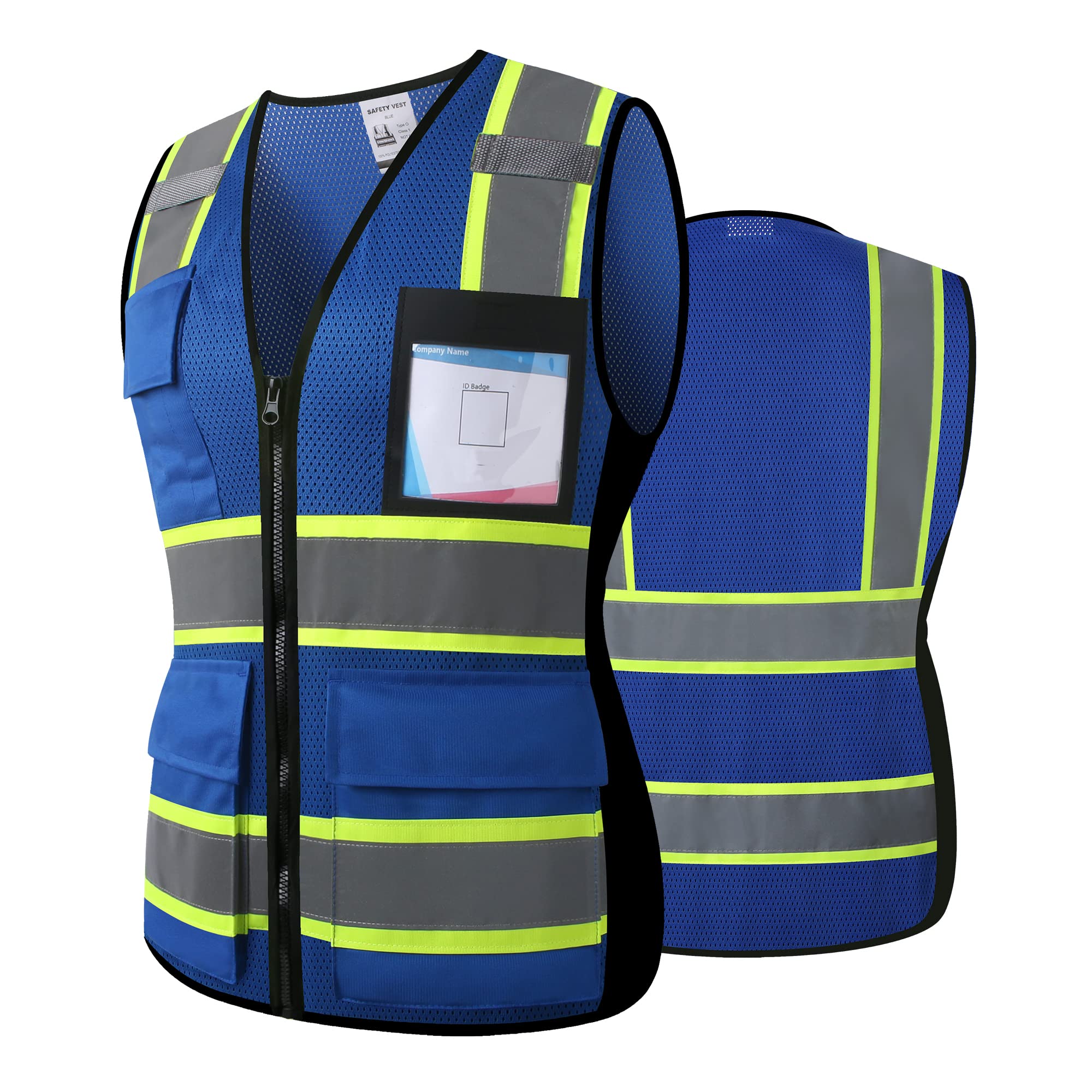 Safety Vest for Men Women Reflective Construction Vest Hi Vis ANSI Standard
