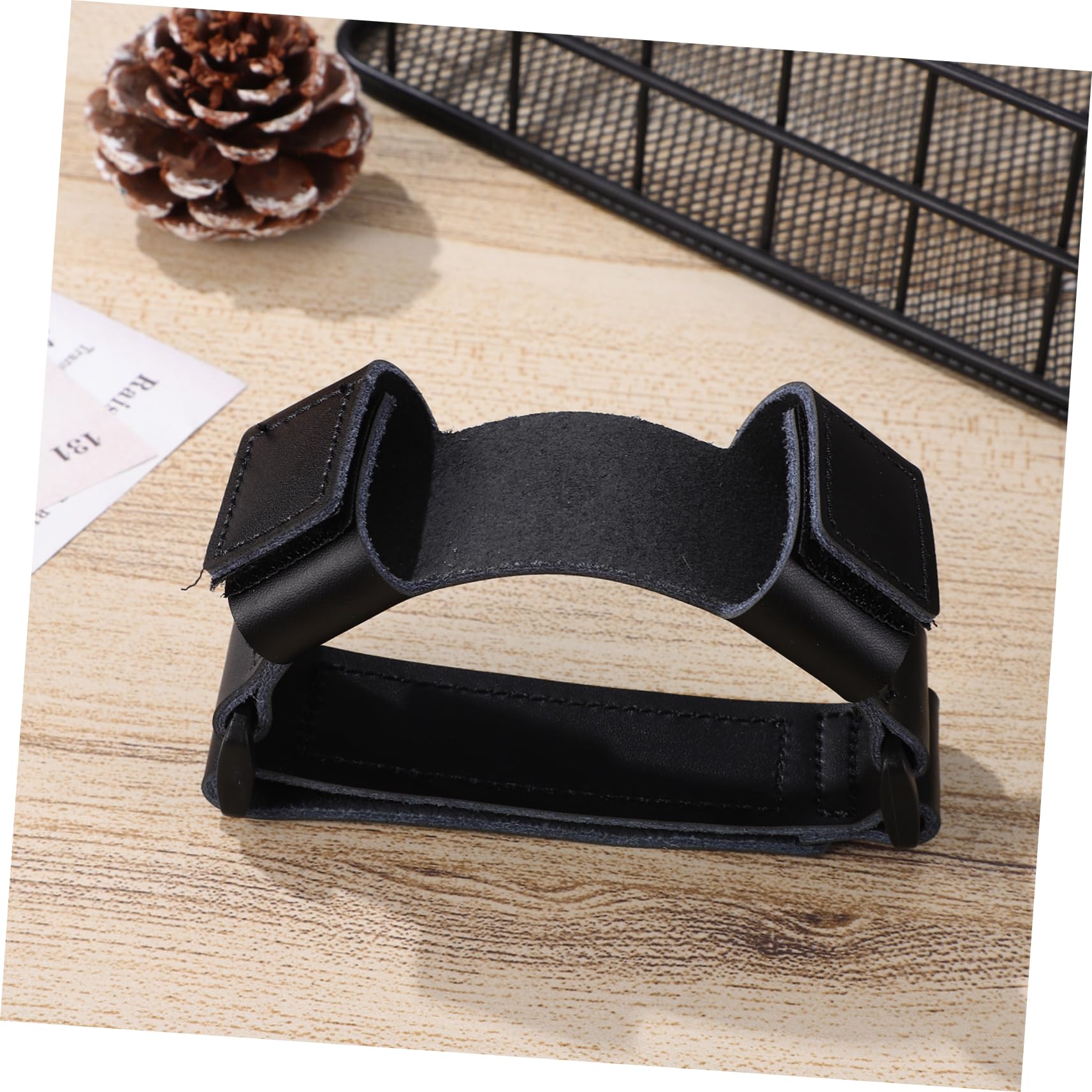 FAVOMOTO Wear Resistant French Horn Hand Grip Premium Leather Comfortable Hand Pad for Enhanced Performance and