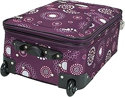 Amazon.com: Rockland Fashion Softside Upright Luggage Set