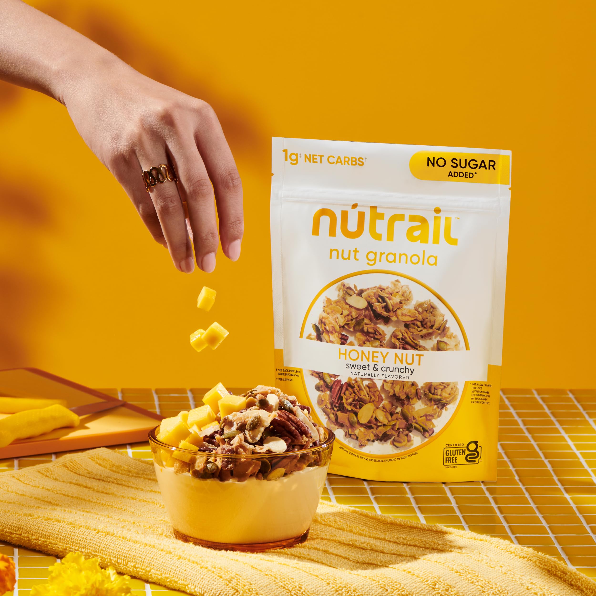 NuTrail Juego de 3 cereales de nuez, sin azúcar añadido, keto, bajo en carbohidratos, sin gluten, sin cereales, desayuno saludable, 237 ml