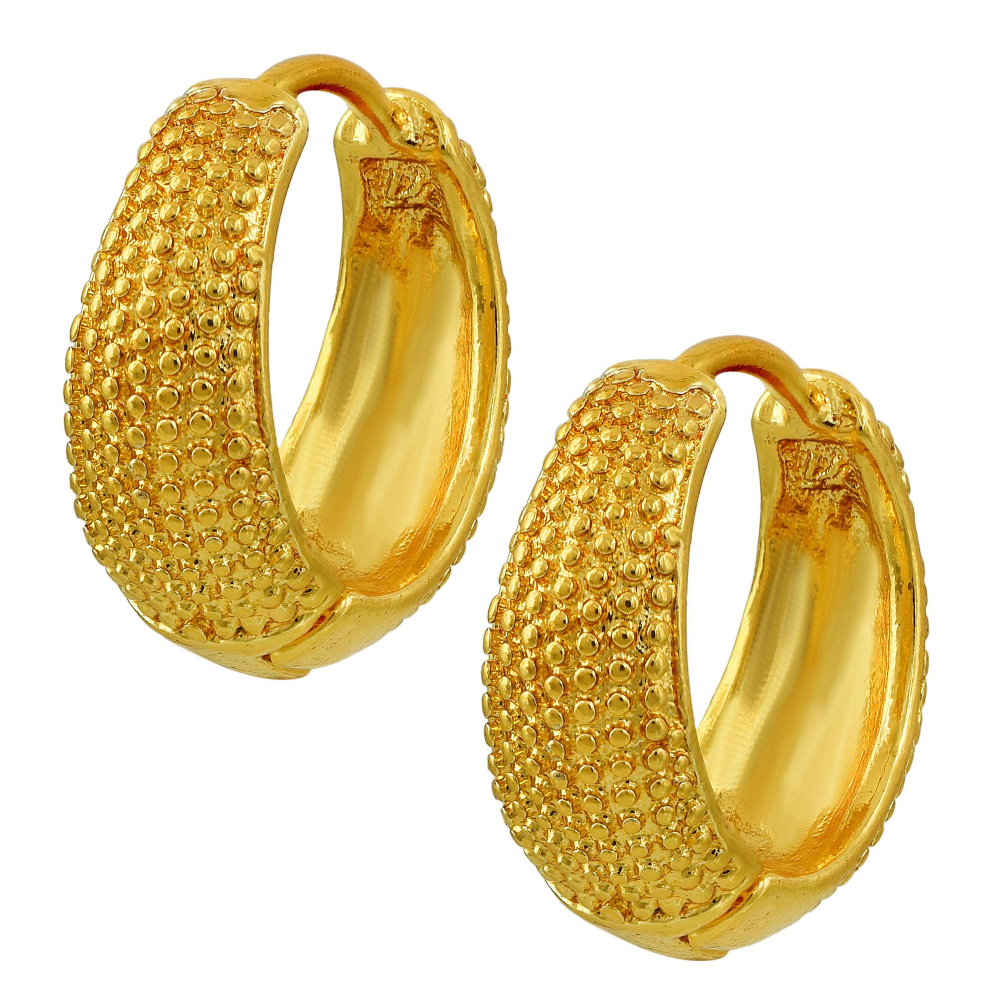 Memoir Gold Plated Fashion Hoop Bali earring Women Girls (B082X2LDCG) Amazon Price History, Amazon Price Tracker