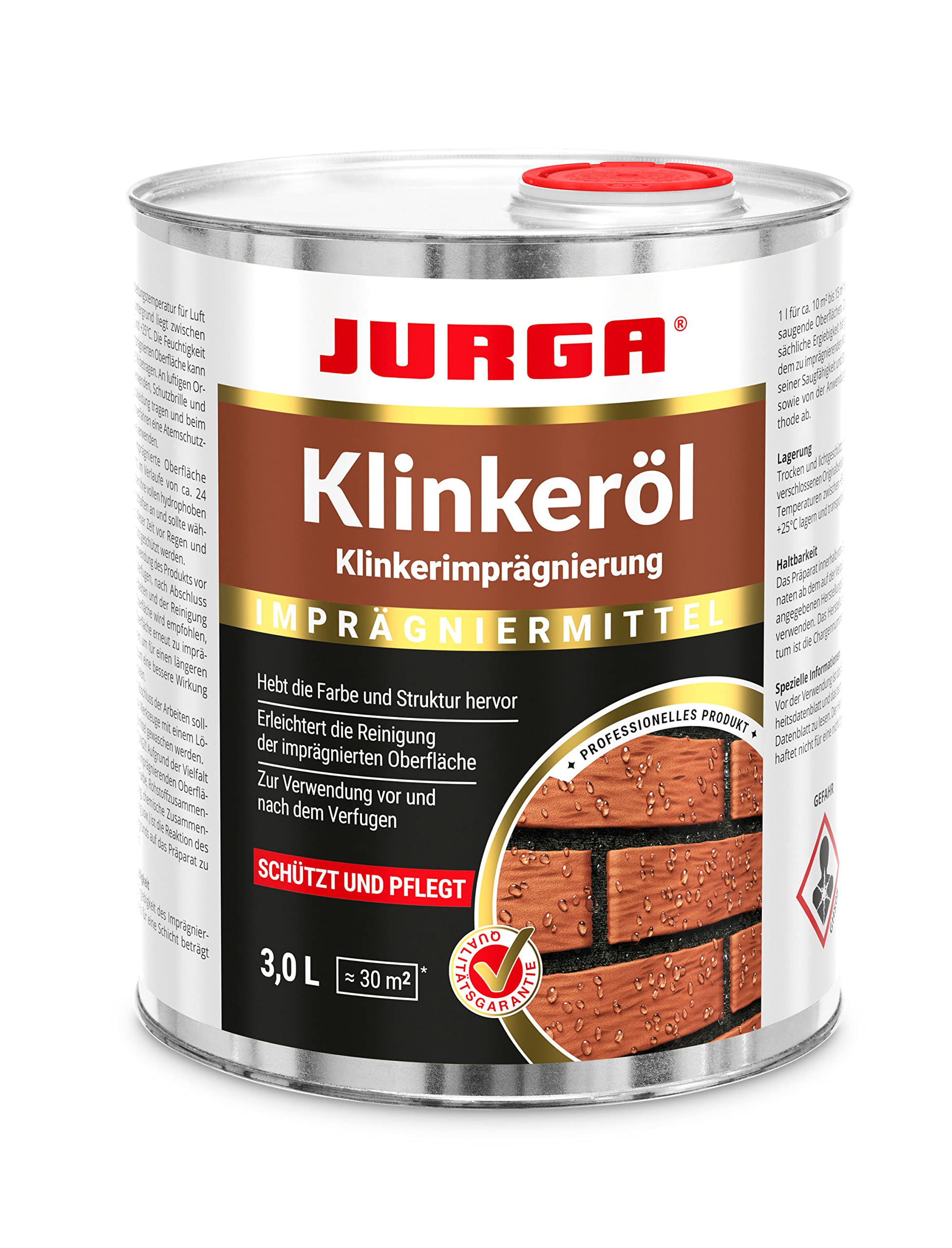 JURGA Olej do powierzchni klinkierowych 3L (≈30m²) nieszkliwionych