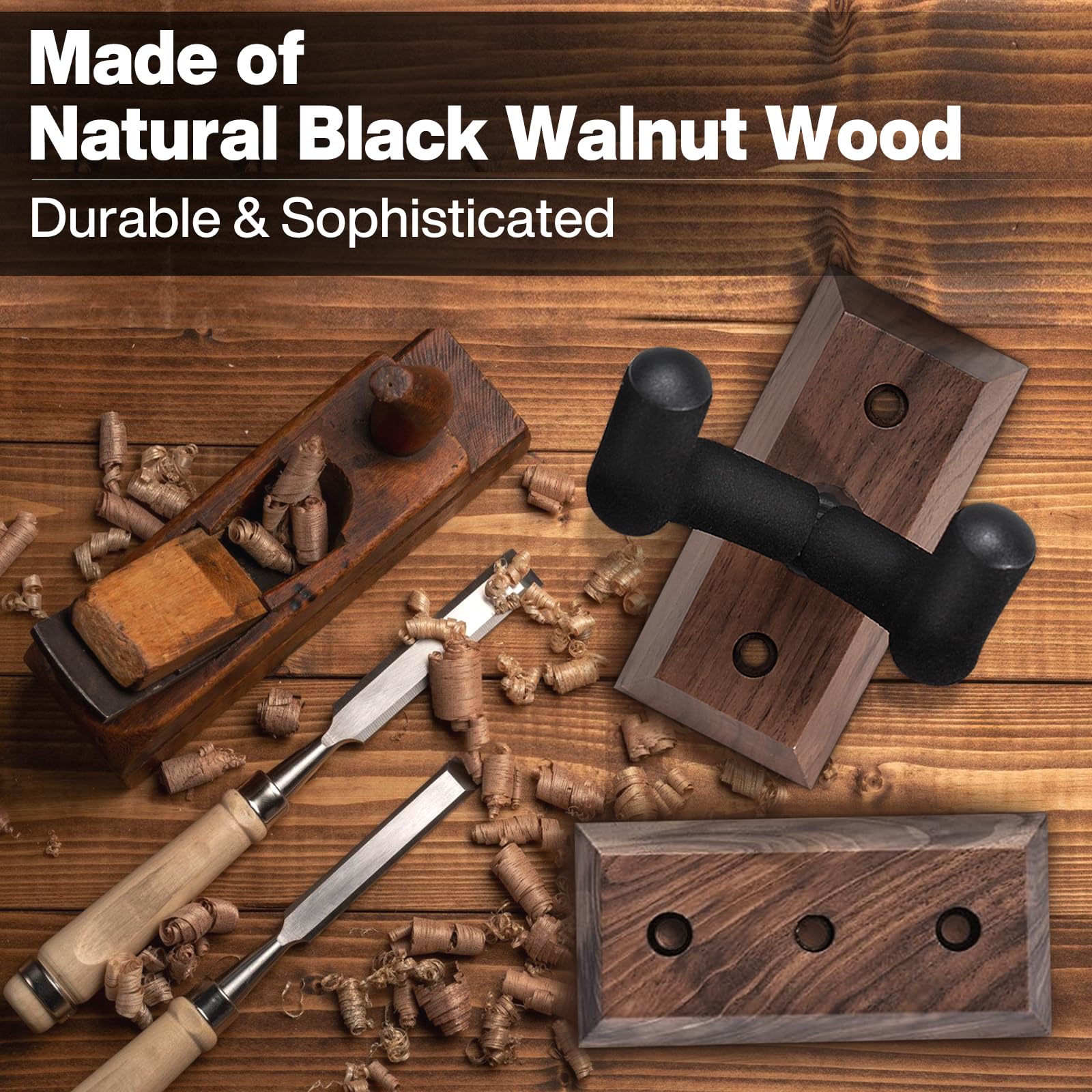 Support De Manche De Guitare En Bois - Outil De Maintenance Pour Guitares, Basses, Ukulélé, Mandoline Et Banjo