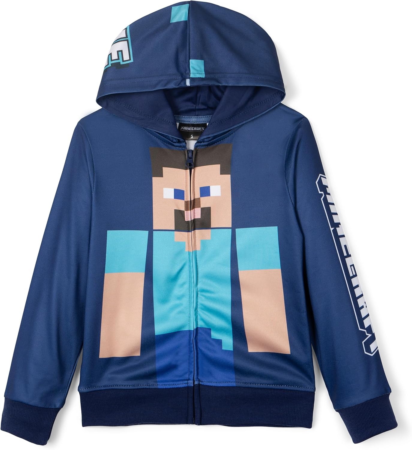Minecraft Fleece Zip Up Hoodie Toddler to Big Kid Sizes (4-18-20)