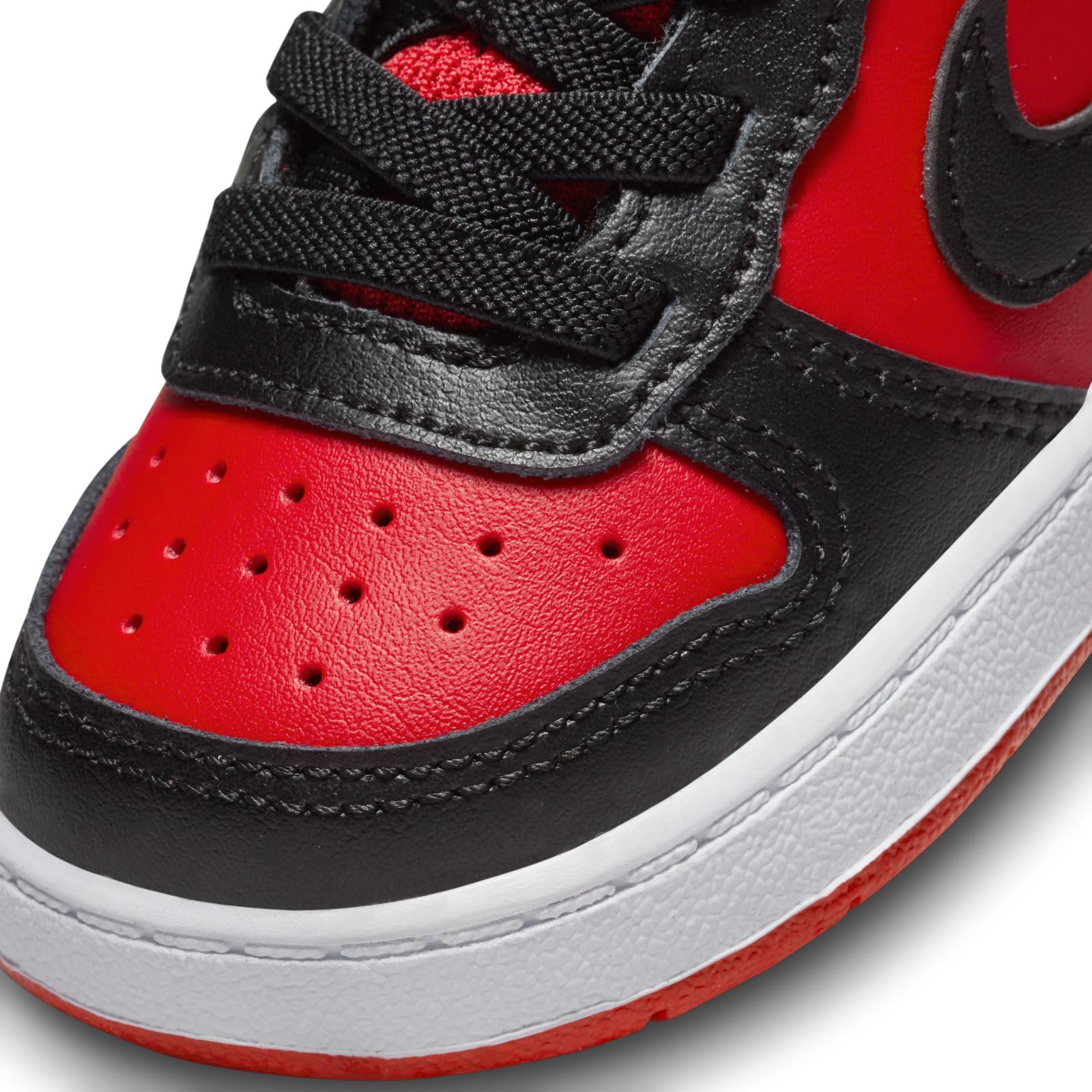 Nike Baby Court Borough Mid 2 (Infant/Toddler) Sneaker, University Red/Black/White, 2 US Unisex