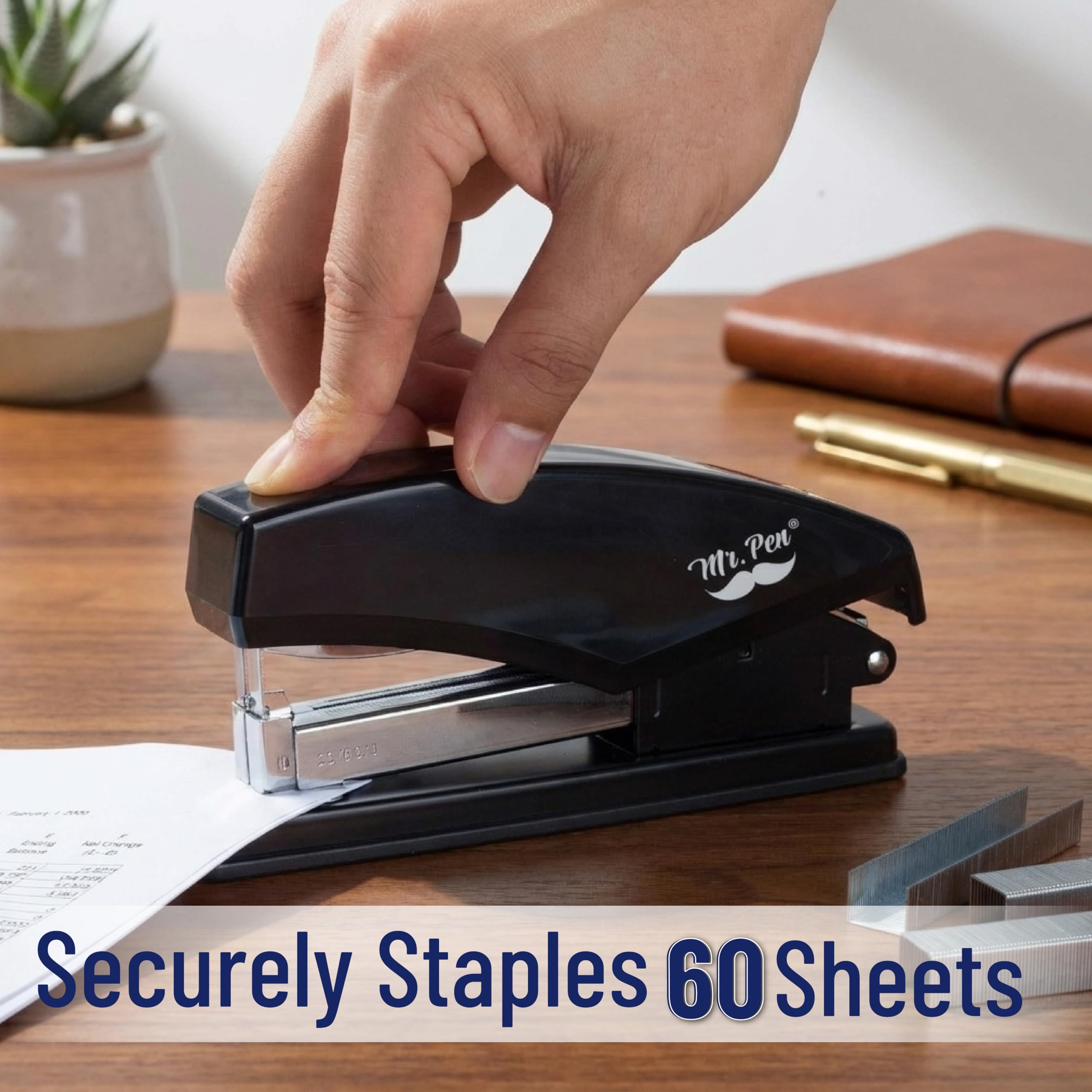 Amazon | Mr. Pen(ミスターペン) 高耐久 ホッチキス 60枚容量 3600本