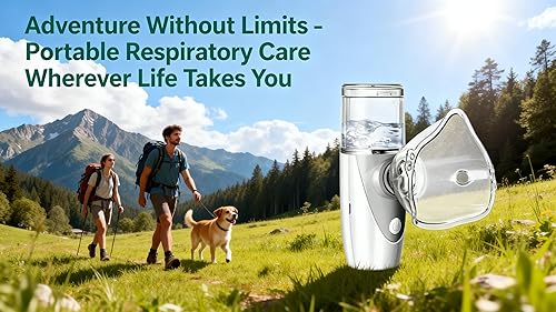 Miniatura 8 de Máquina nebulizadora para veterinarios, portátil de mano 2026 de malla, inhalador de vapor de niebla fría, viaje o uso diario en el hogar,