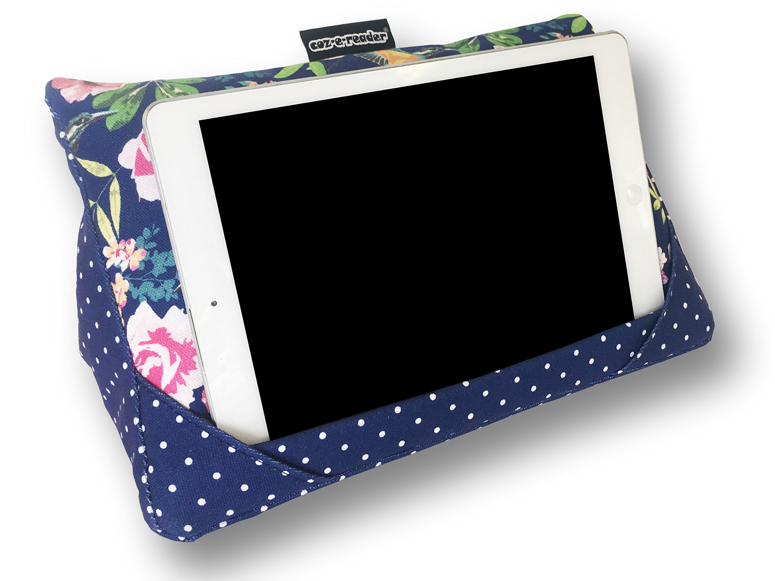 i-Pad Cushion,Tablet Pillow,Stand,Holder,,Hummingbird print
