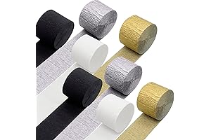 YSSAI Crepe Paper Streamers: Adorn Any Celebration with Shimmering Elegance