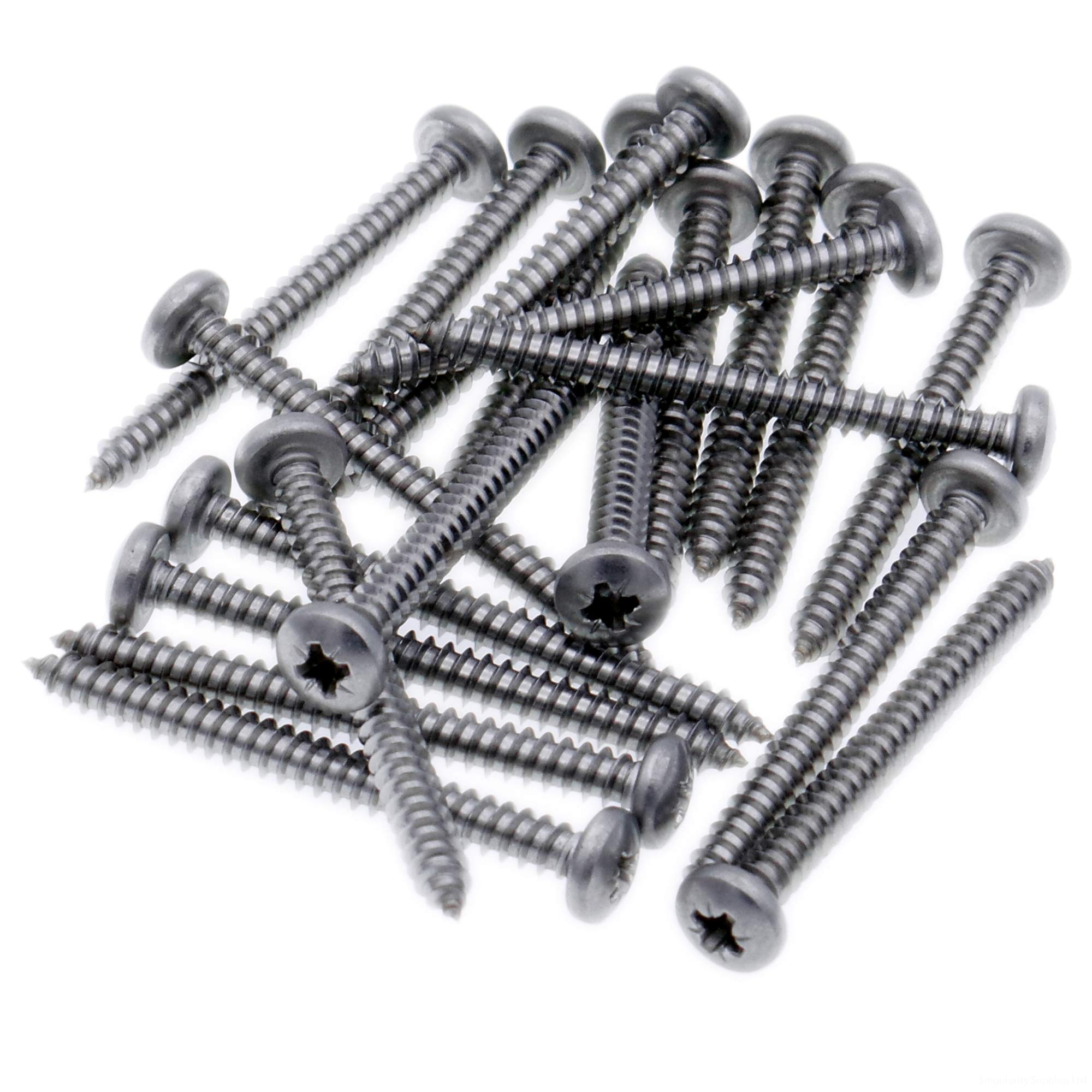 Singularity Supplies No.6 X 0.75 (3.5Mm X 19Mm) Pozi Pan Self-Tapping Screw - Stainless Steel (A2) (Pack Of 20)