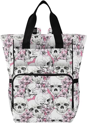 Miniatura 16 de MNSRUU Bolsa de pañales linda bolsa de pañales mochila multifunción viaje pañal Tote gran capacidad bebé bebé cambiador, Gótico 01, Urbano Moderno