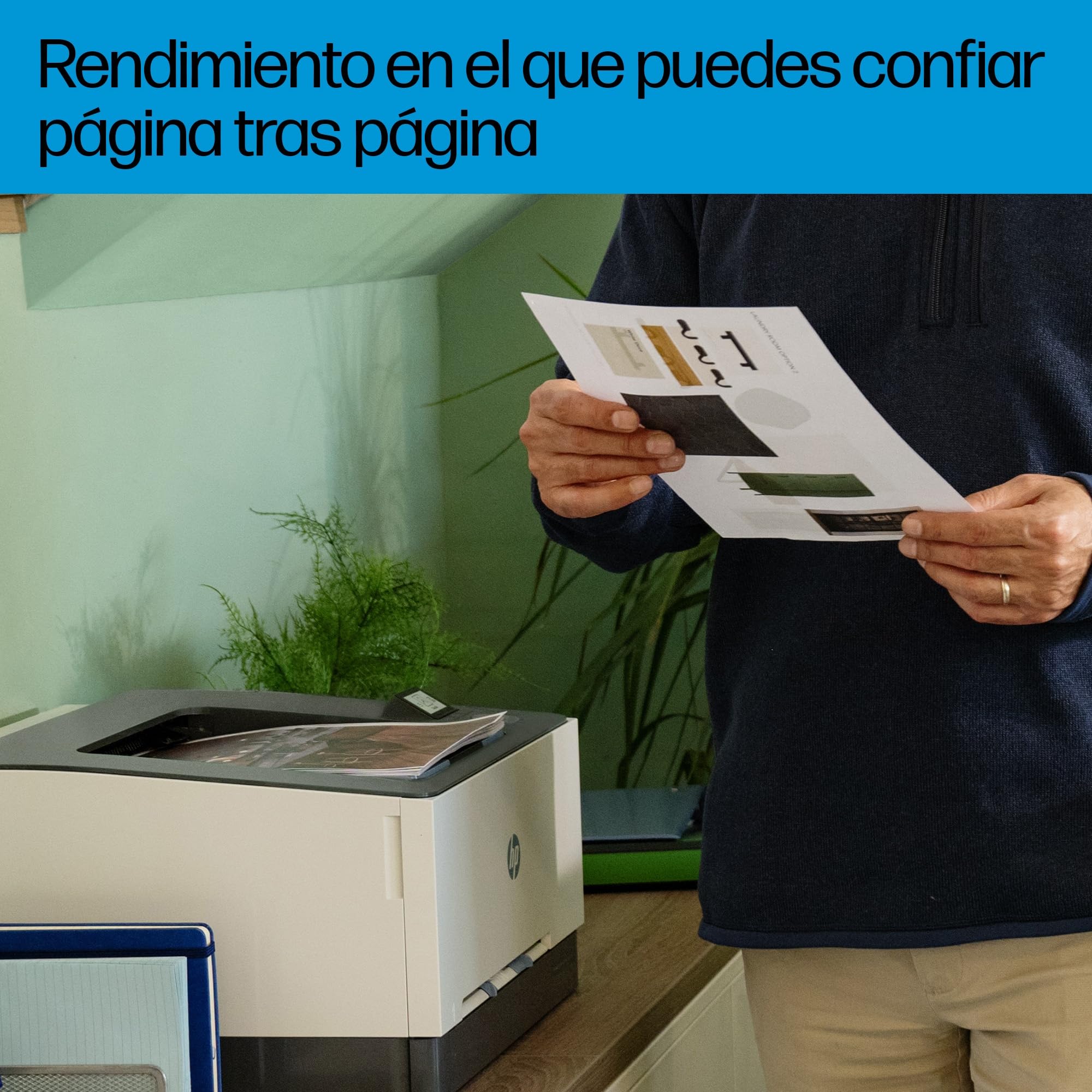 HP Color LaserJet Pro 3202dw 499R0F, Impresora Laser A4 a Doble Cara automática (25 ppm, Wi-Fi de Banda Dual, Wi-Fi Direct, USB 2.0, Procesador 1,2 GHz, Memoria 256MB, Smart App) Blanca y Azul