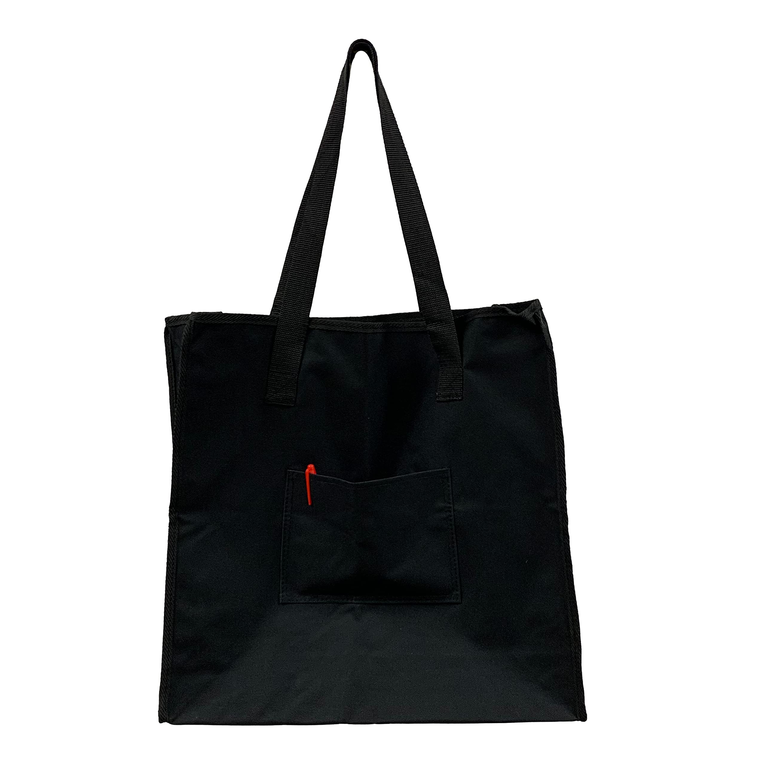 Heavy Duty Canvas Large Tote Bag with Front Pocket for Grocery Shopping, Beach, Travel