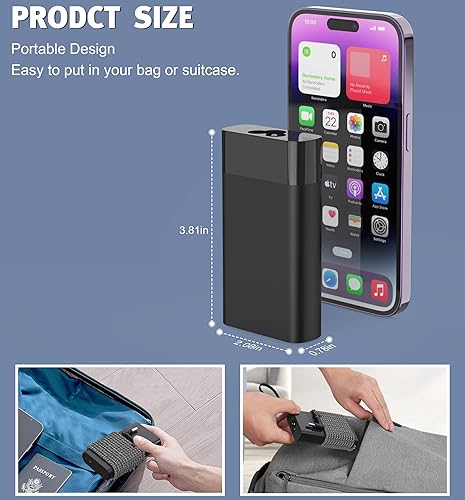 Miniatura 4 de YEOTSMUT Nuevo cargador para portátil de 65 W compatible con HP Spectre x360 13-4193nr 15-ap001nx 15t-ap000, HP ProBook Charger X360 11 G1 G2 G3 G4