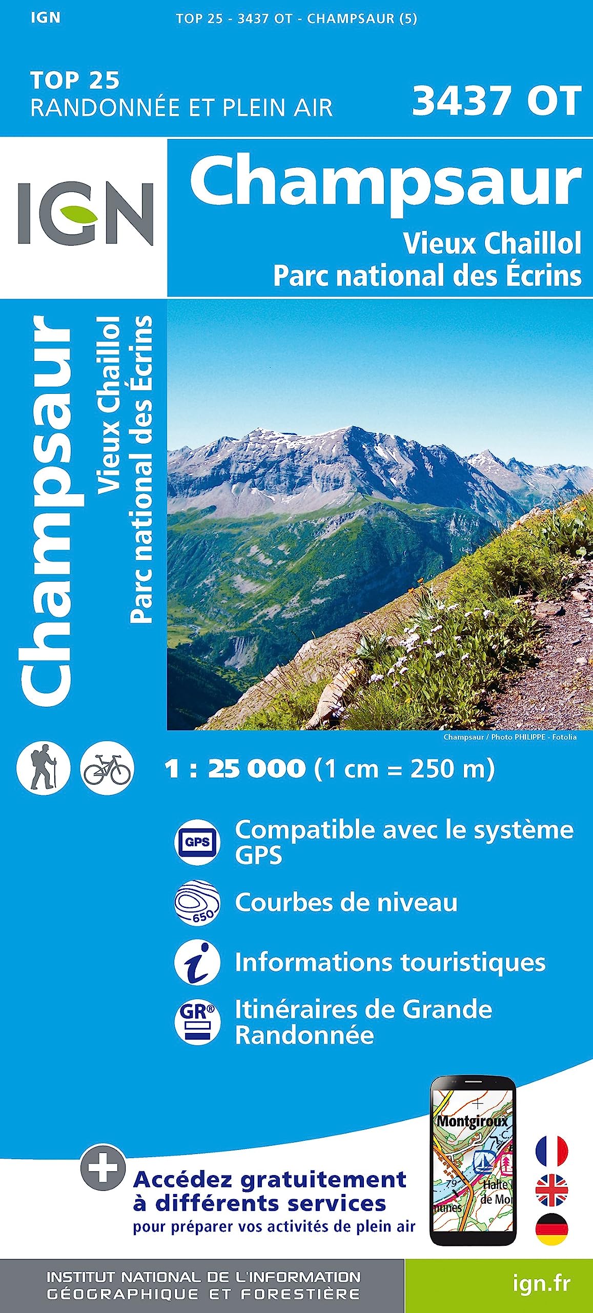 Champsaur / Vieux Chaillol / PNR des Ecrins: 3437OT (TOP 25)