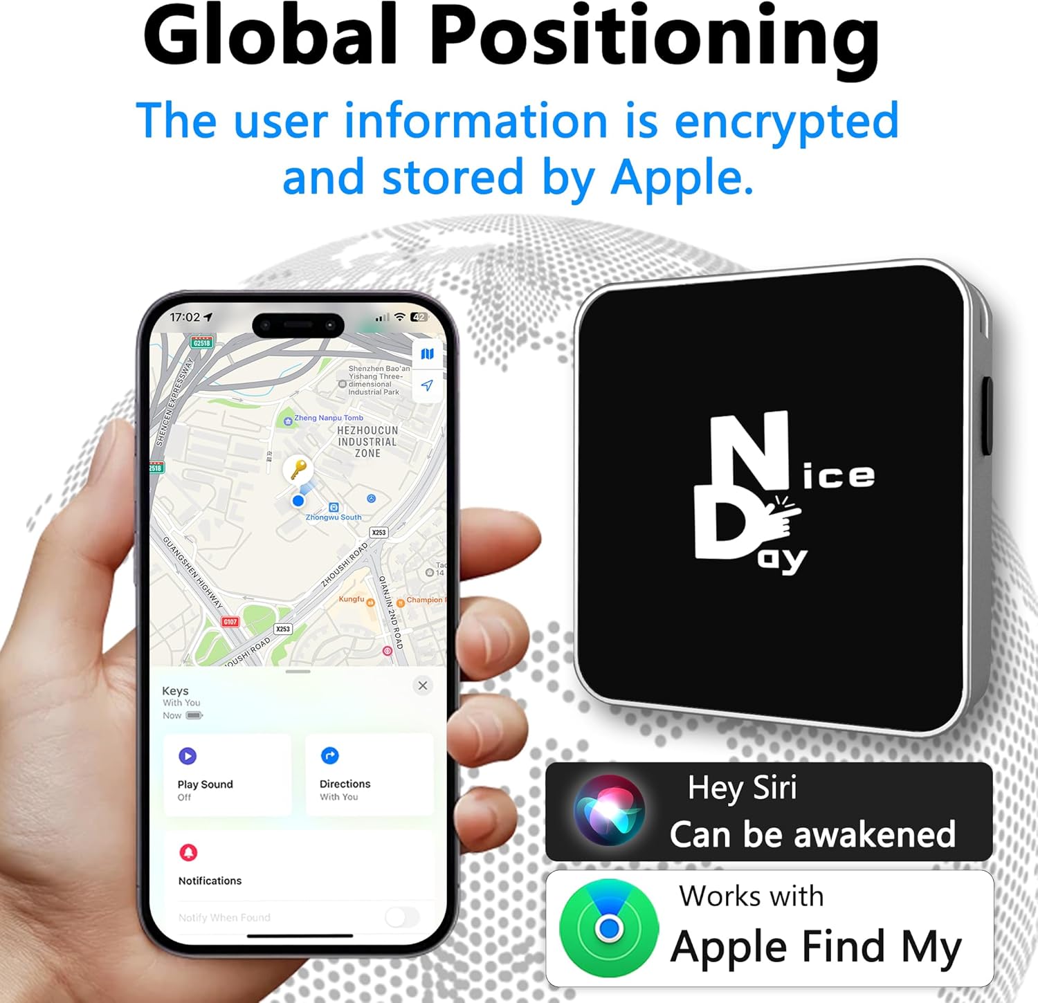 Ultra-Mini Air Tag Rechargeable Key Finder (iOS Only) Smart Bluetooth GPS Tracker for Keys, Luggage, Backpack Works with Apple Find My (Apple MFi Certified) IP65 Waterproof -4 Pcs