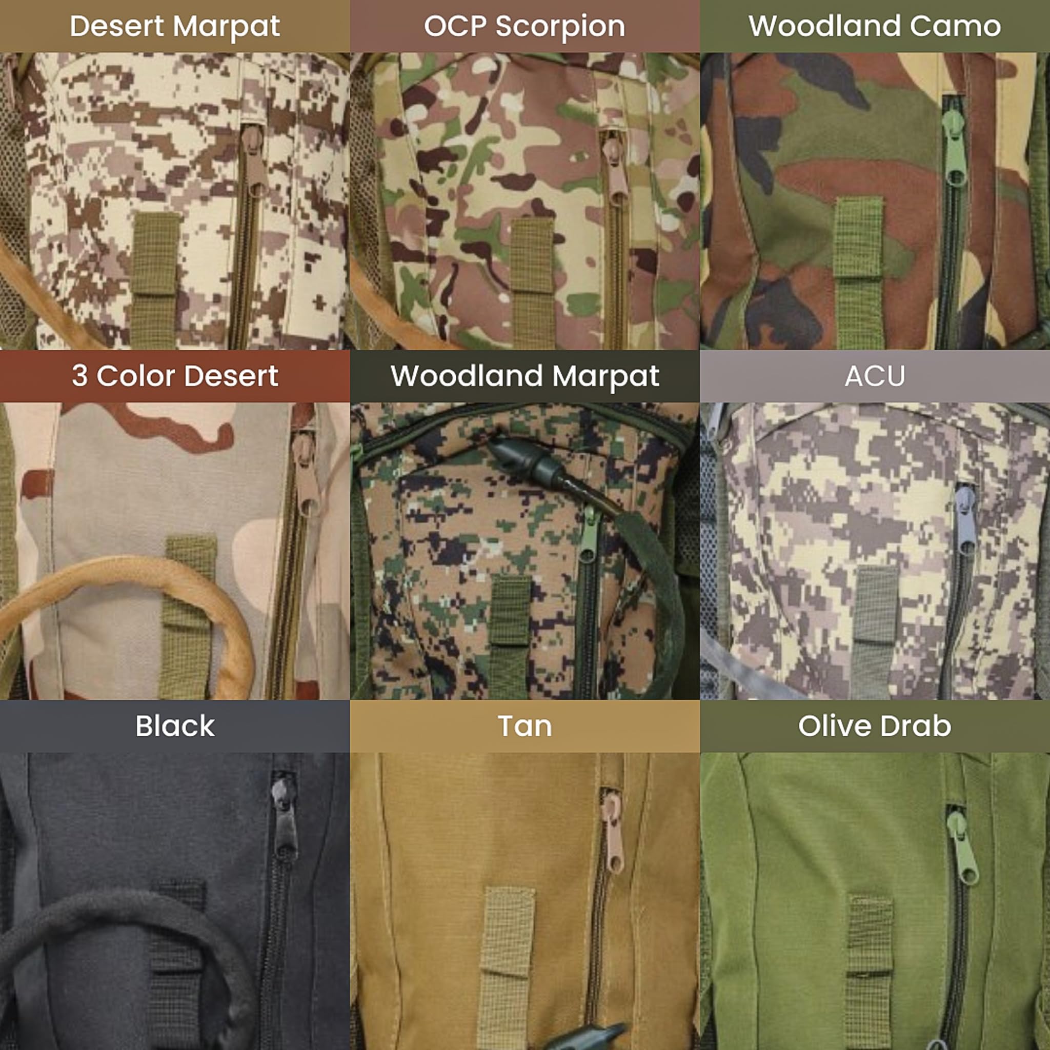 M MCGUIRE GEAR Zaino per l'idratazione, con sacca idrica, zaino da trekking in nylon impermeabile con sacca d'acqua, zaino per corsa, ciclismo e ciclismo