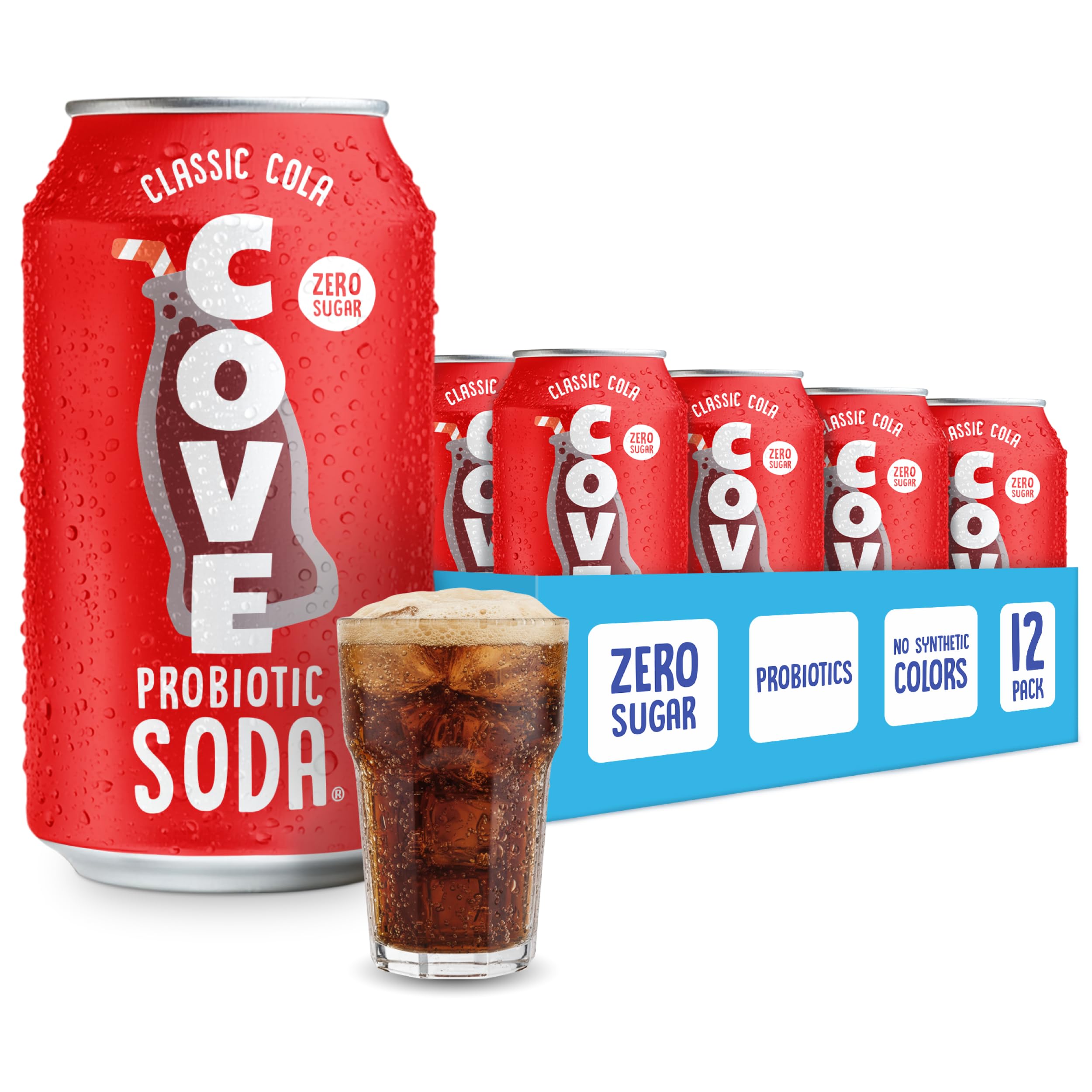 Amazon.com : Classic Cola Probiotic Soda Drink, Zero Sugar Healthy