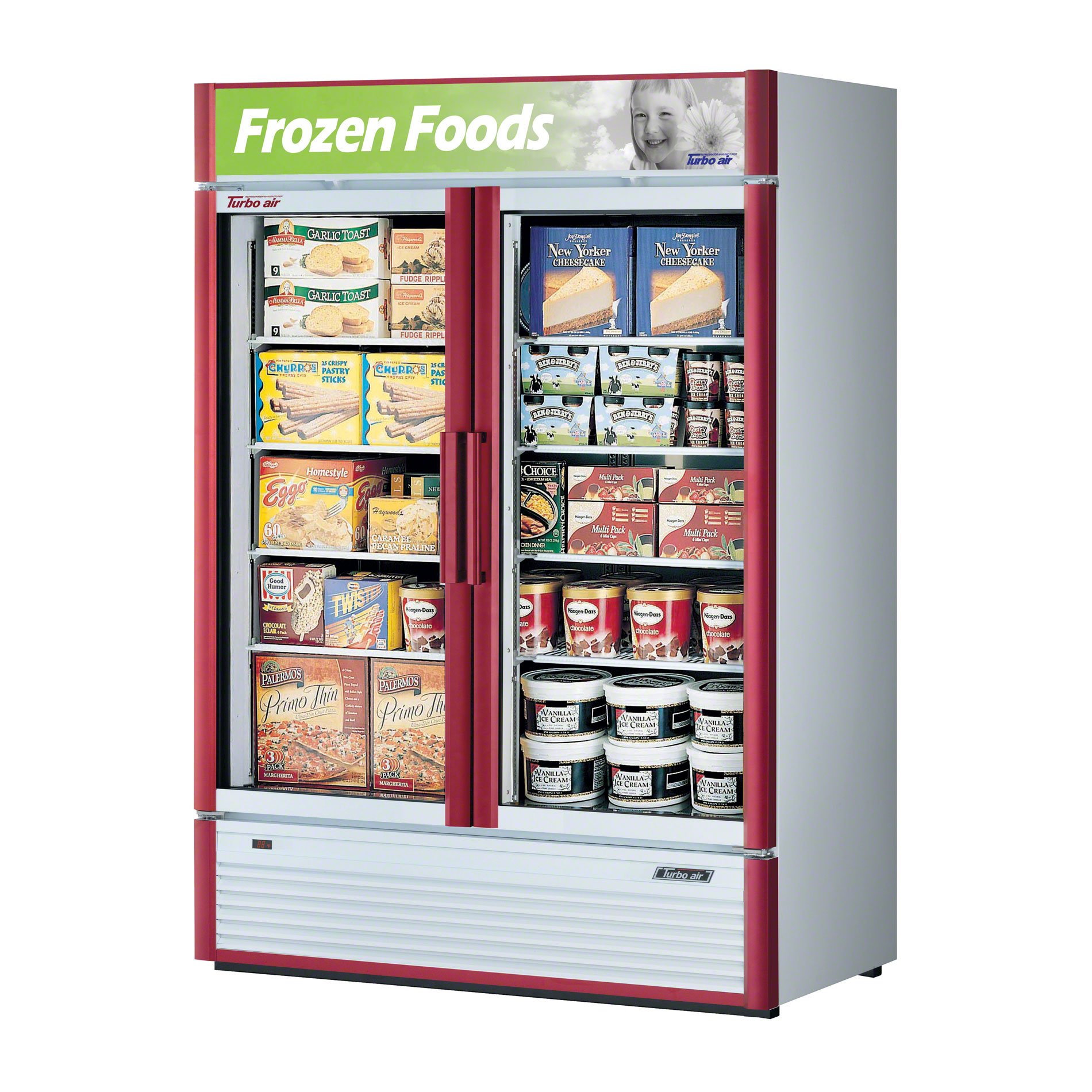 Turbo Air TGF-47SD - 52-Inch Glass Door Freezer - Super Deluxe Series
