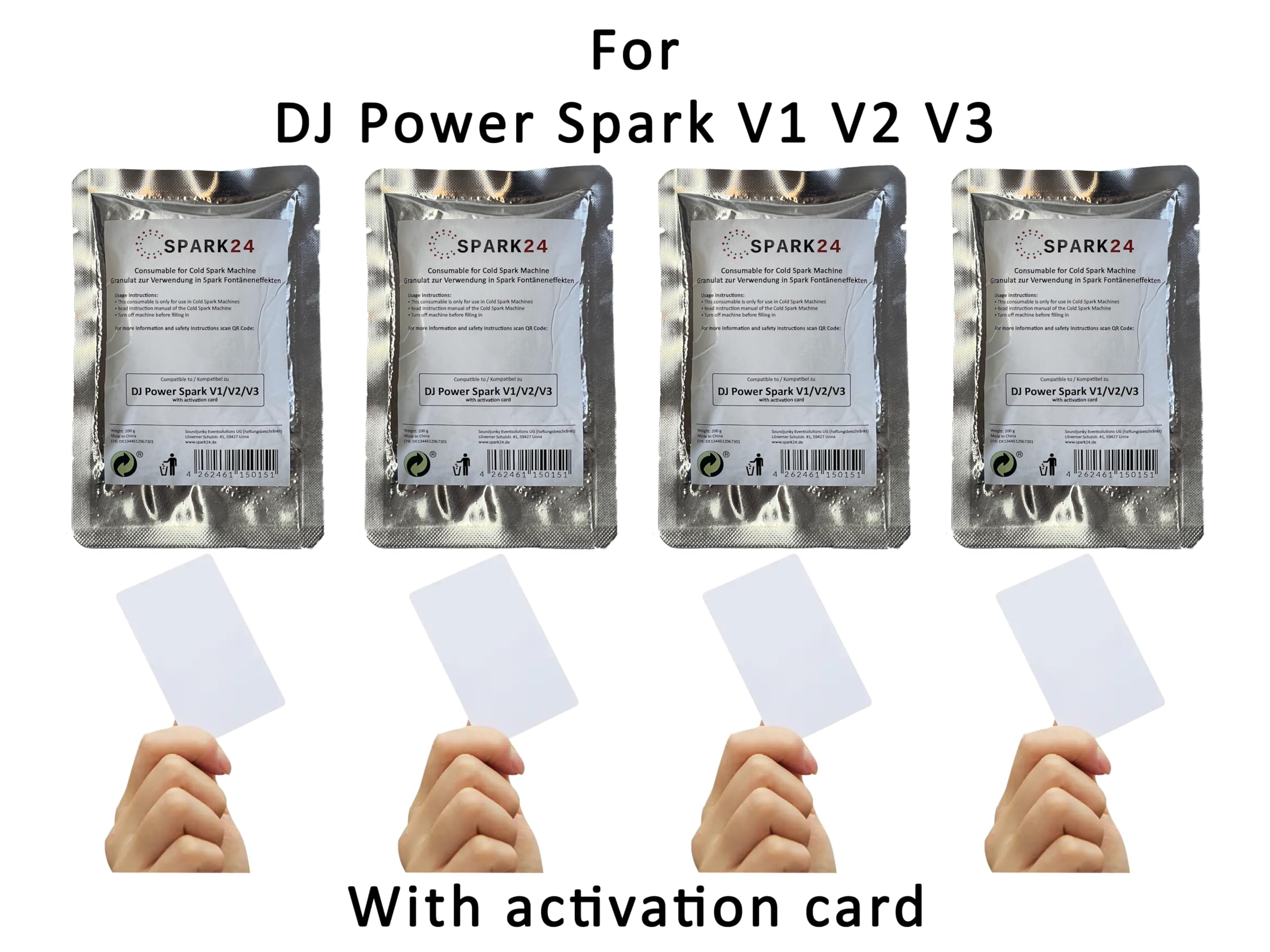 Lot de 4 granulés compatibles DJ Power Spark V1 V2