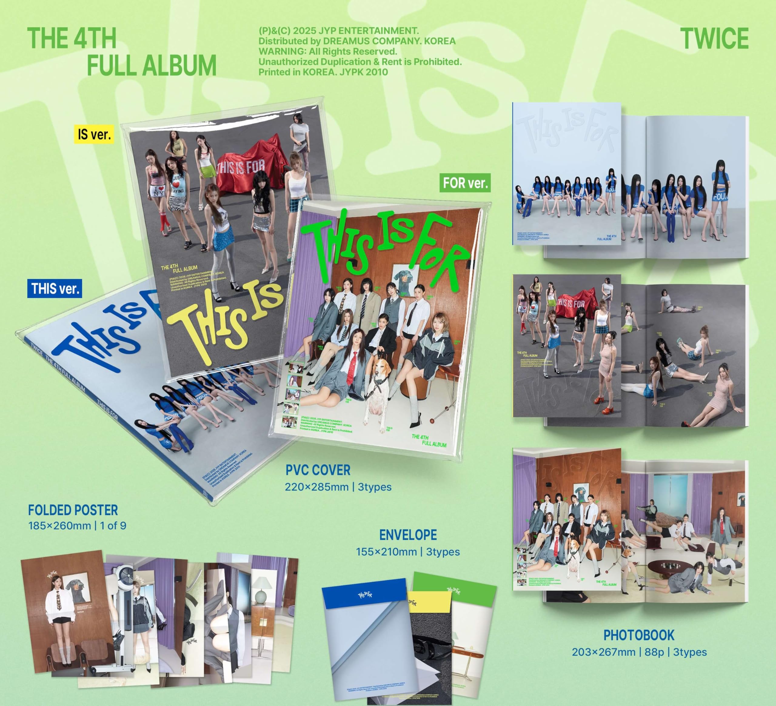 TWICE Album - THIS IS FOR IS ver.+Pre Order Benefits+BolsVos