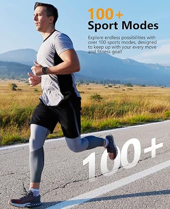 Smart Watches, 1.72 Smartwatch for Men Women (Answer/Make Call), Fitness Tracker with 100+ Sport Modes, IP68 Waterproof, Heart Rate/Sleep/Spo2 Monitor, Activity Tracker for Android iOS