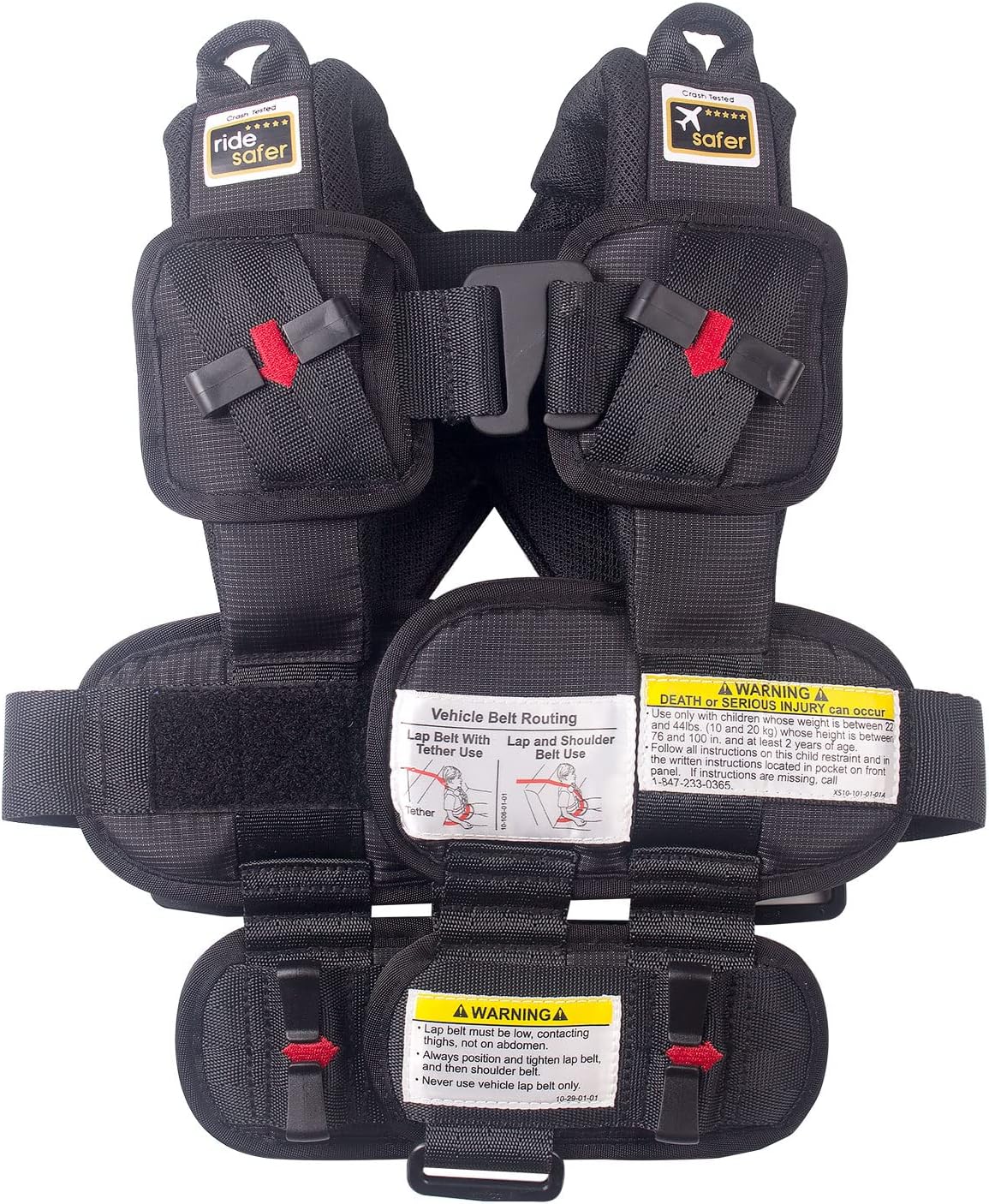 Ride Safer Travel Vest with Zipped BackpackWearable