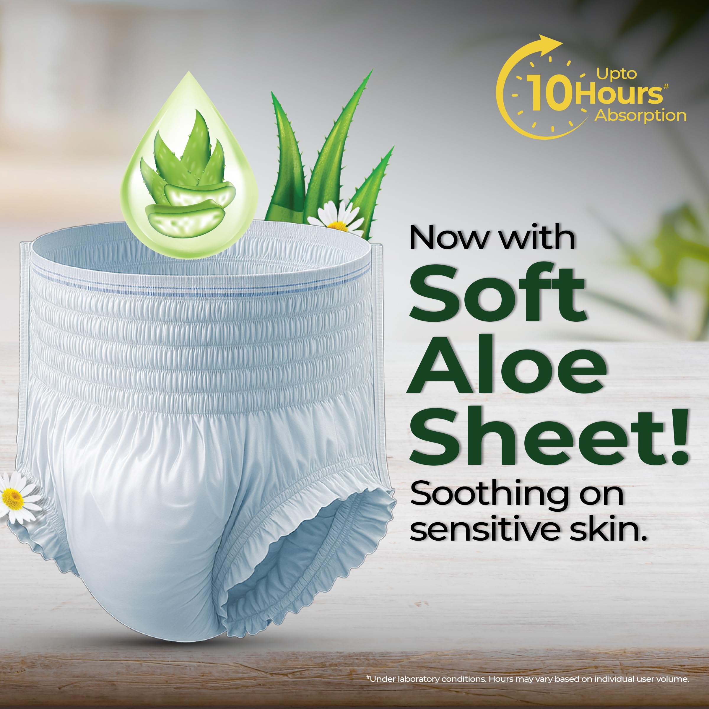 Friends Classic Adult Diaper L Size Pants | 20 Count (Large) | Waist 30-56 inch | Aloe Vera | Unisex | Quick & Even Absorption | Long Protection hours | Brief-Like Fit | Odour Lock | Leakproof | Elastic Waist & Anti-Bacterial Absorbent Core 1