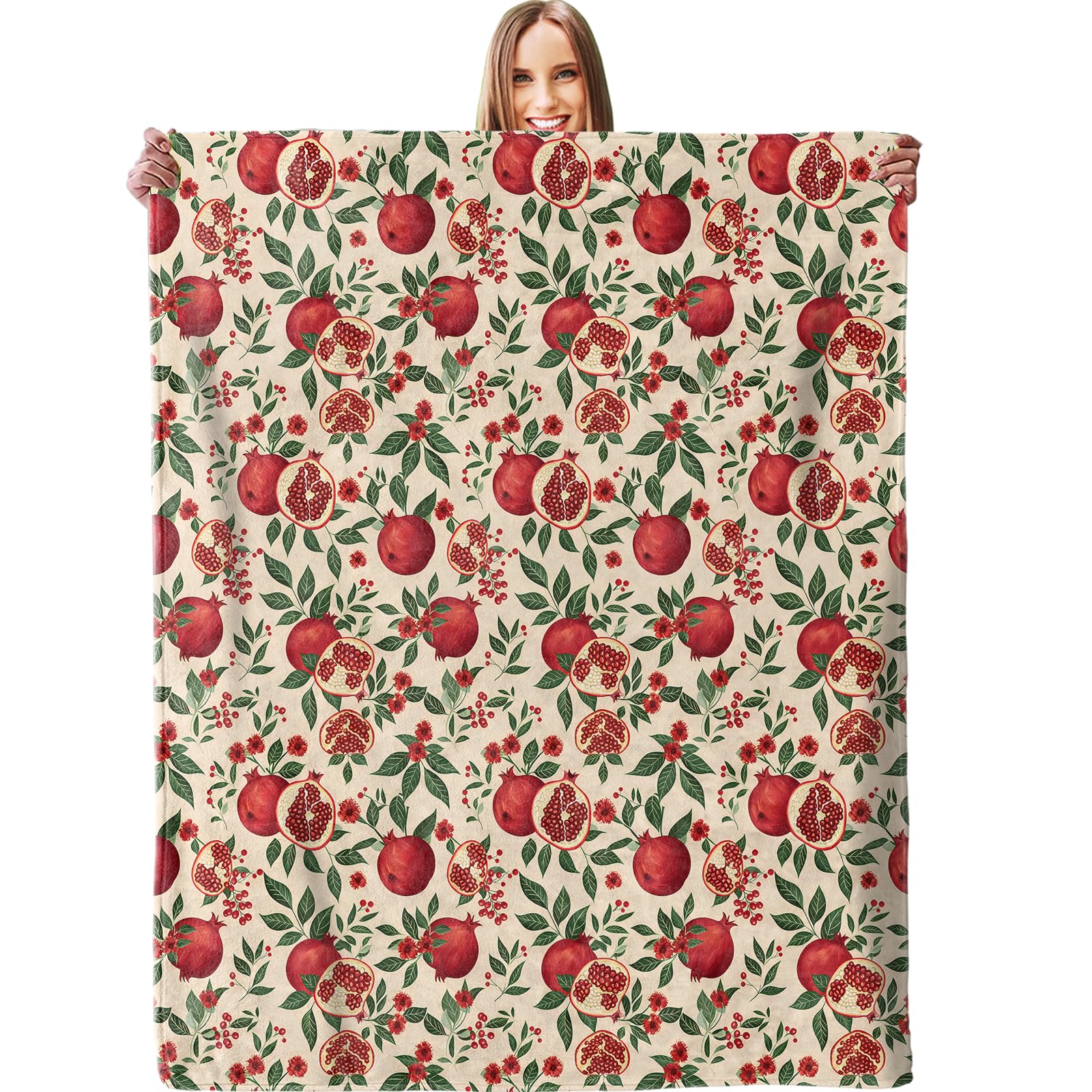 Manta De Franela Tema Divertido De Granada Manta Cama Caliente Personalizada Mantas Sofa, para Office, Cámping, Sala, 125x150cm