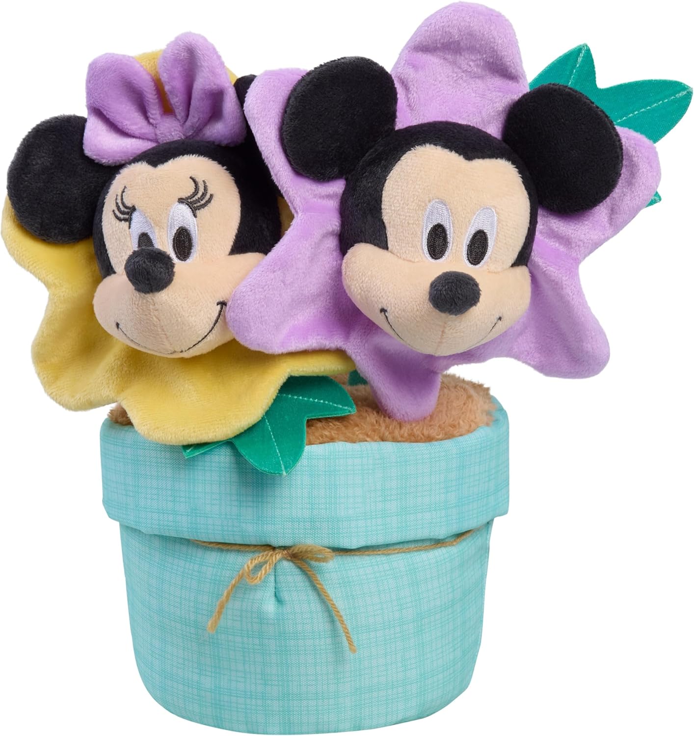 Disney Mickey & Minnie Mouse Easter Blooming Buddies, 12-inch Stuffed Plush Toy with Embroidered Details, Cute for Spring or Easter Baskets, for 2 Years and up, Kids Toys for Ages 2 Up by Just Play