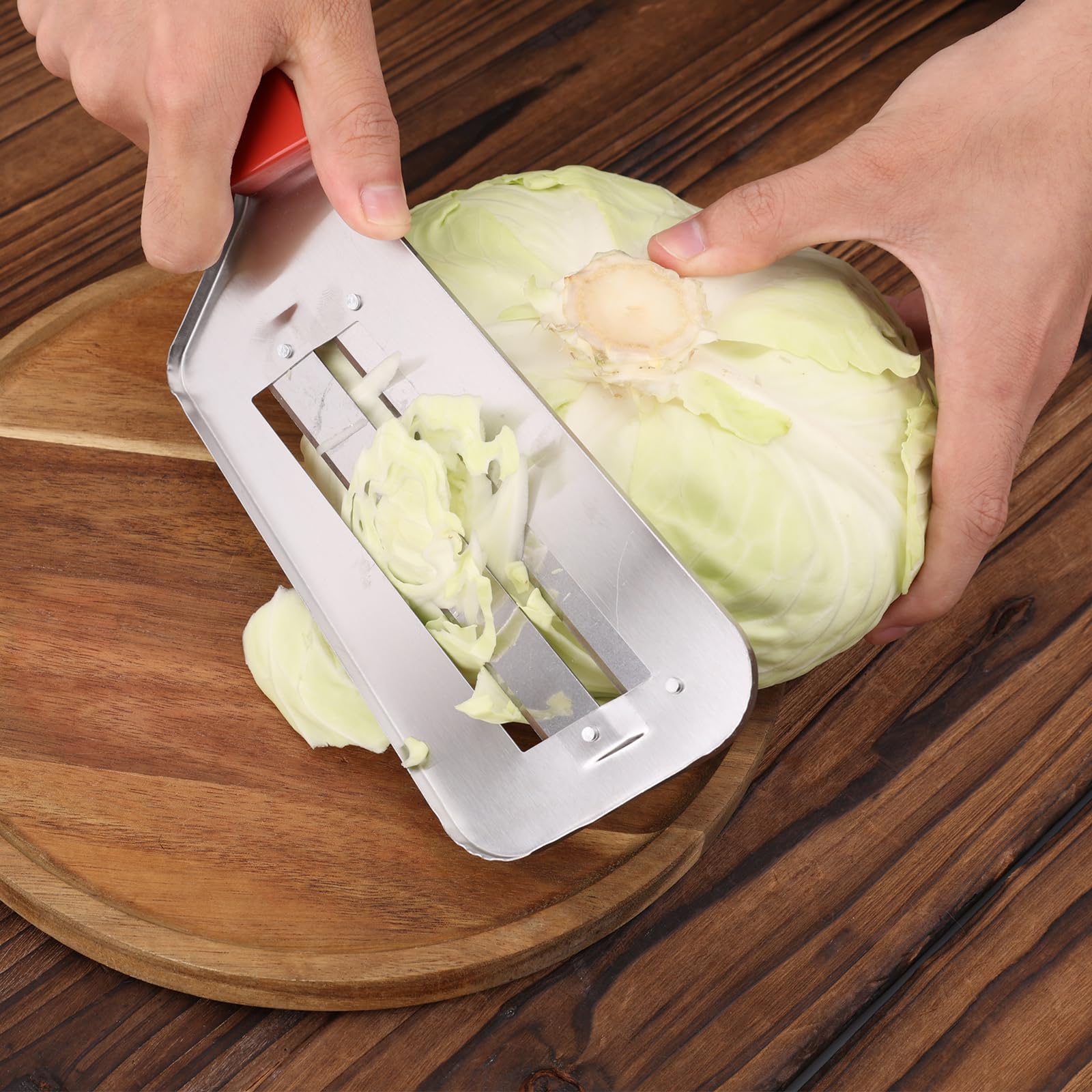 Coupe-Légumes en Acier Inoxydable avec Brosse, Hachoirs Choux, Trancher Rapide