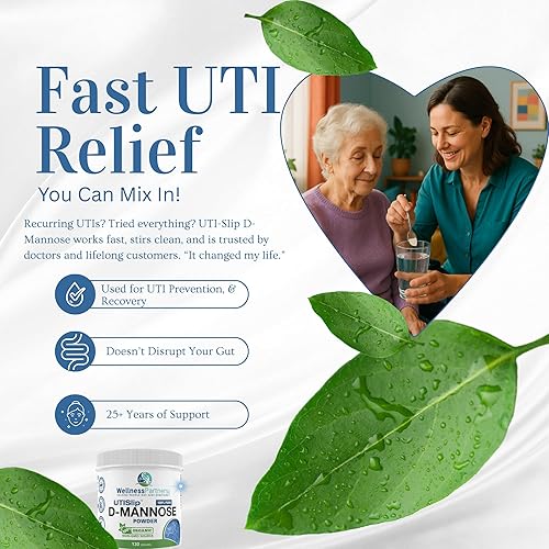 Miniatura 5 de Ahora nuevo tarro de polvo orgánico de fuente orgánica no transgénica UTI-Slip D Manosa 4.59 oz.