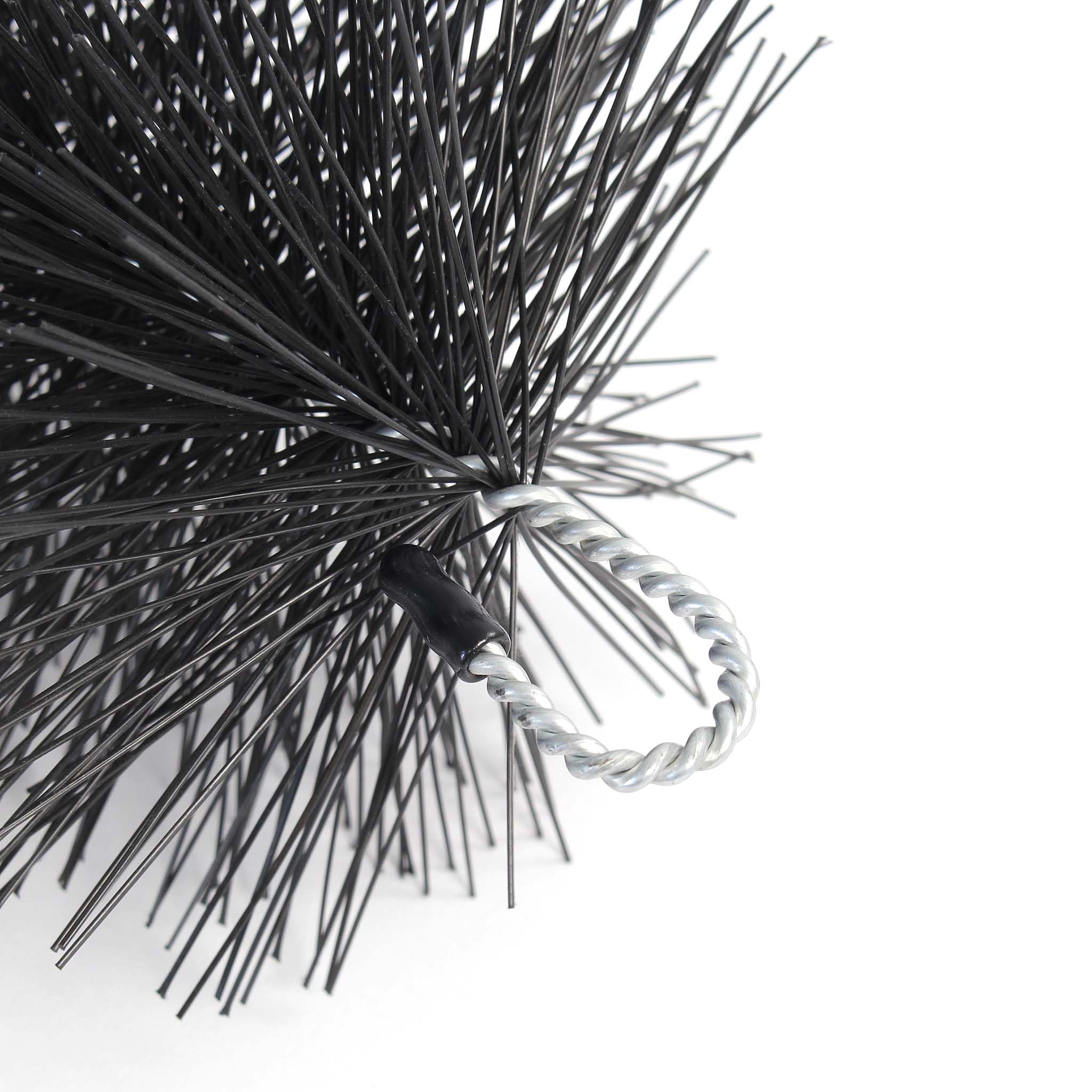 Wiltec Lot de 24x Brosse filtrante Black Brush - 30 x Ø 15 cm - en Polypropylène - Filtration et Élimination de Particules, Noires - pour Bassins et Étangs Koi Jardin