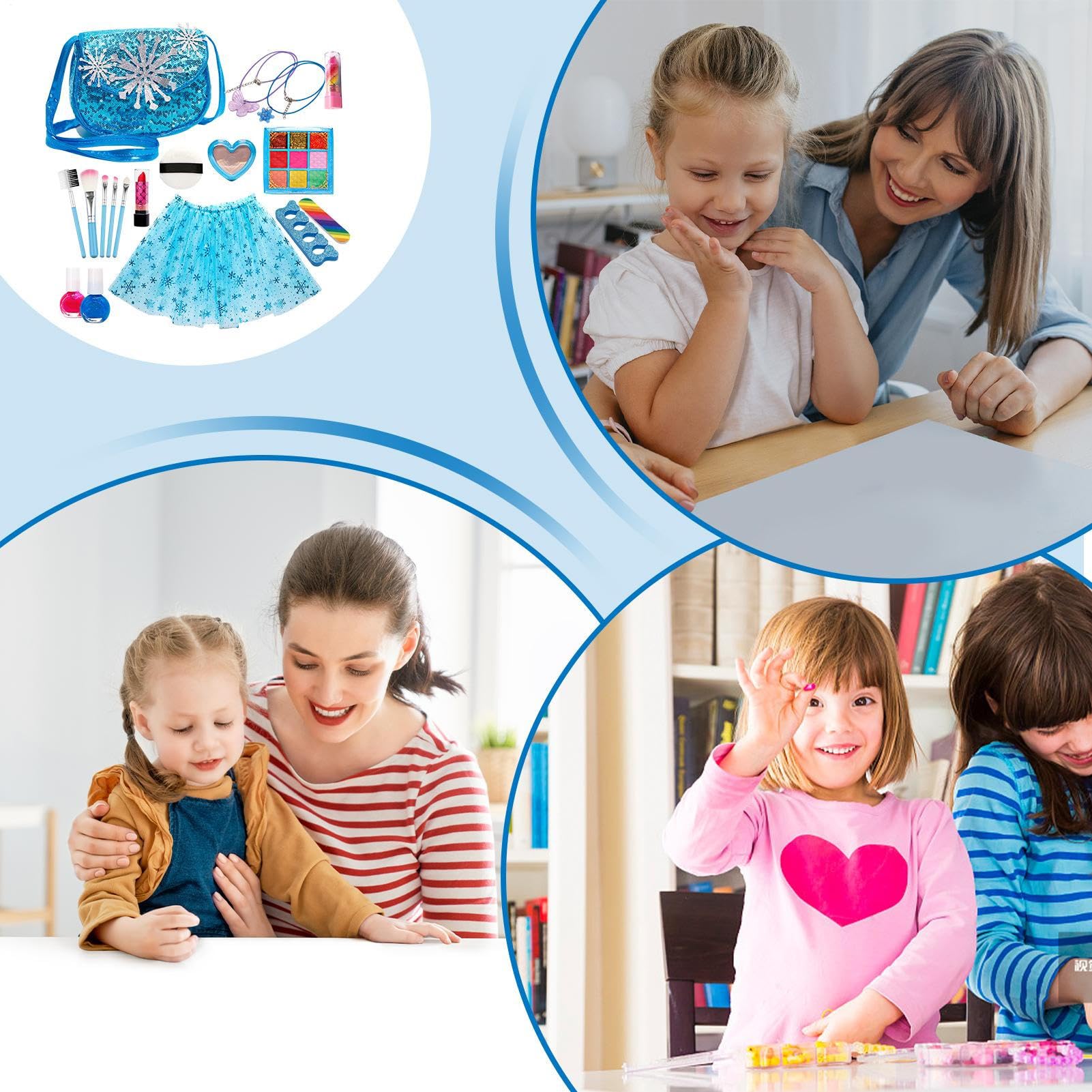 Juego De Maquillaje para Niños Y Niñas Compacto Y Interactivo