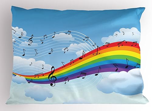 Miniatura 5 de Ambesonne Funda de almohada para amantes de los perros, siluetas de diferentes razas de perros, Chow Chow Shepherd Pinscher Spaniel, funda de