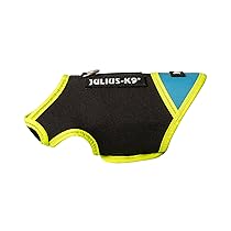 Julius-K9 Giubbotto IDC in neoprene, Taglia Baby 1, Nero e Acquamarina