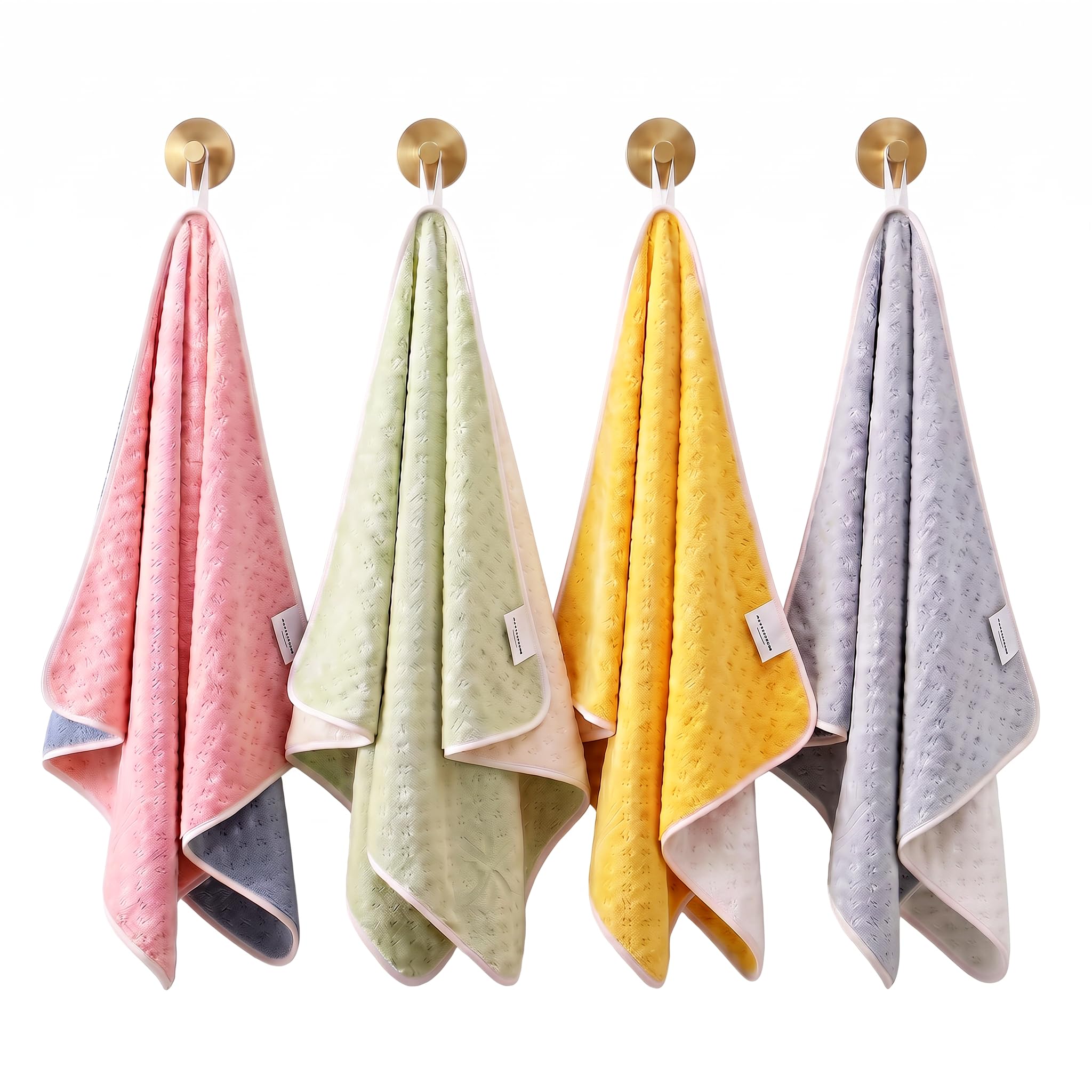 Microfiber Hand Towel, 400 GSM Quick Dry Absorbent Face Towel with Hanging Loop, Soft Towel for Bathroom, Kitchen, Gym, Home & Travel Use, 40 x 60 cm, 1 Piece-image-0