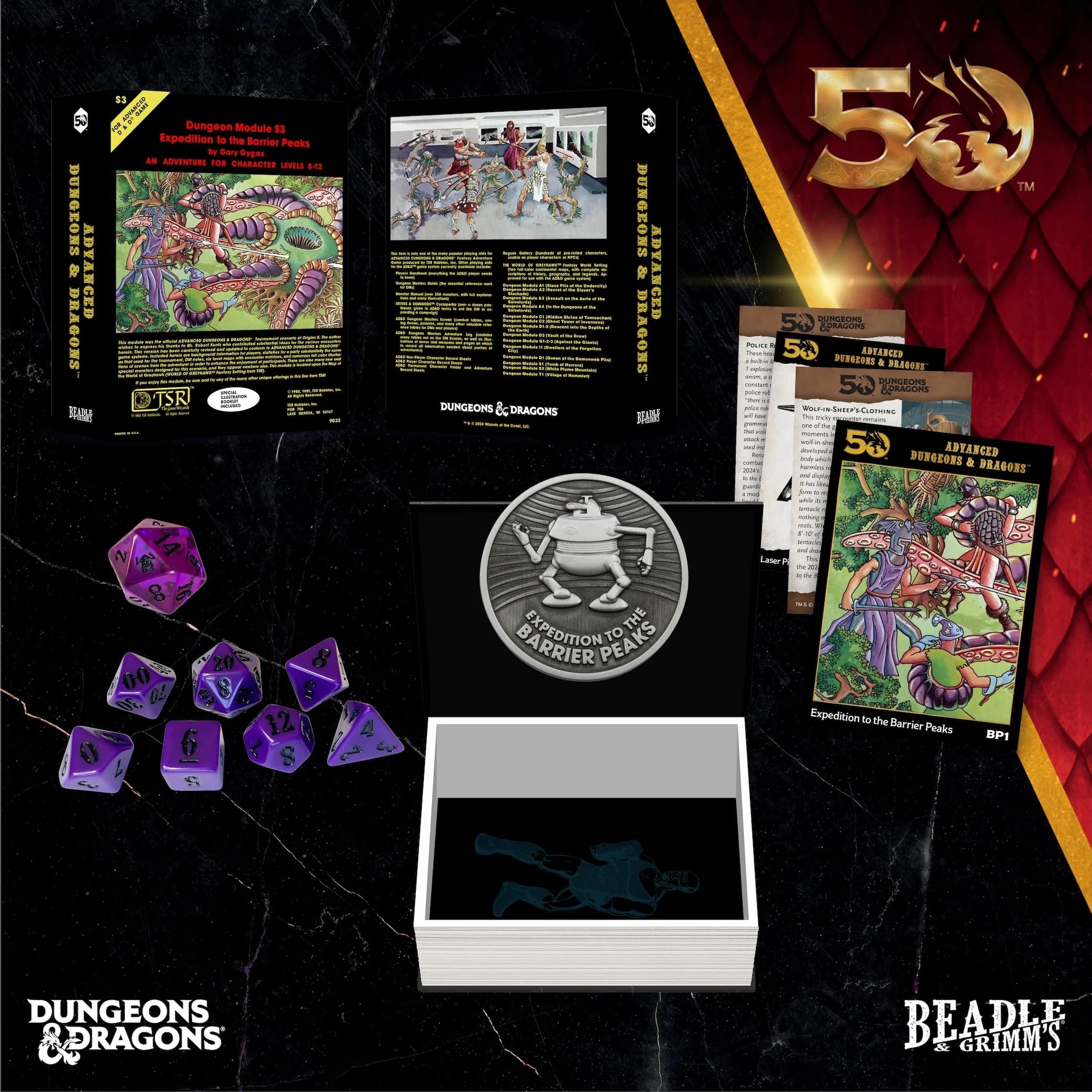 Beadle & Grimms - D&D Classic Module Dice Set - Journey to the Barrier Peak