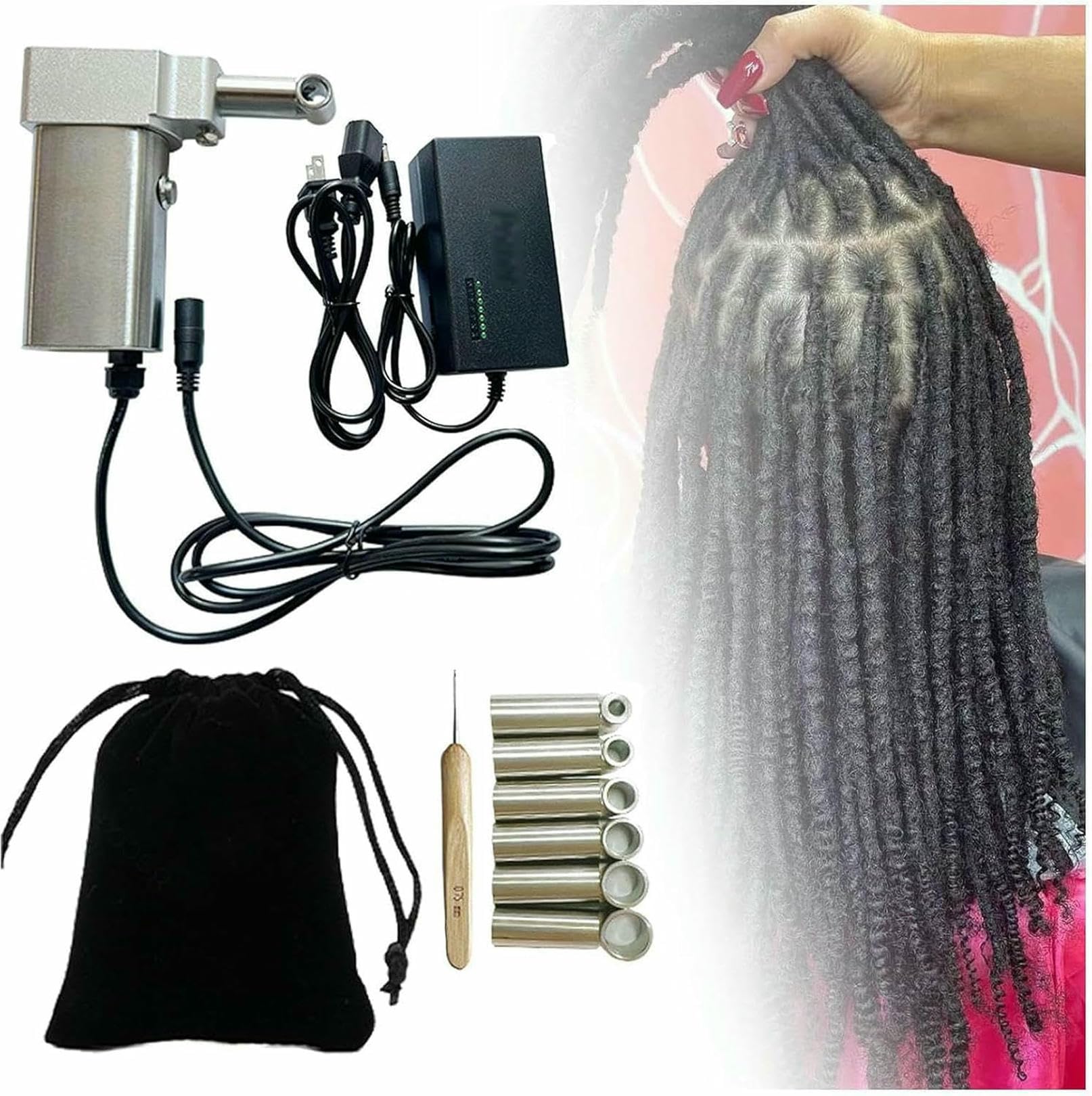 Machine à dreadlocks électrique automatique pour salon de coiffure