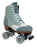 Oxford Leather Roller Skates with Aluminum Track Plate, Urethane Cushions, for Men and Women
