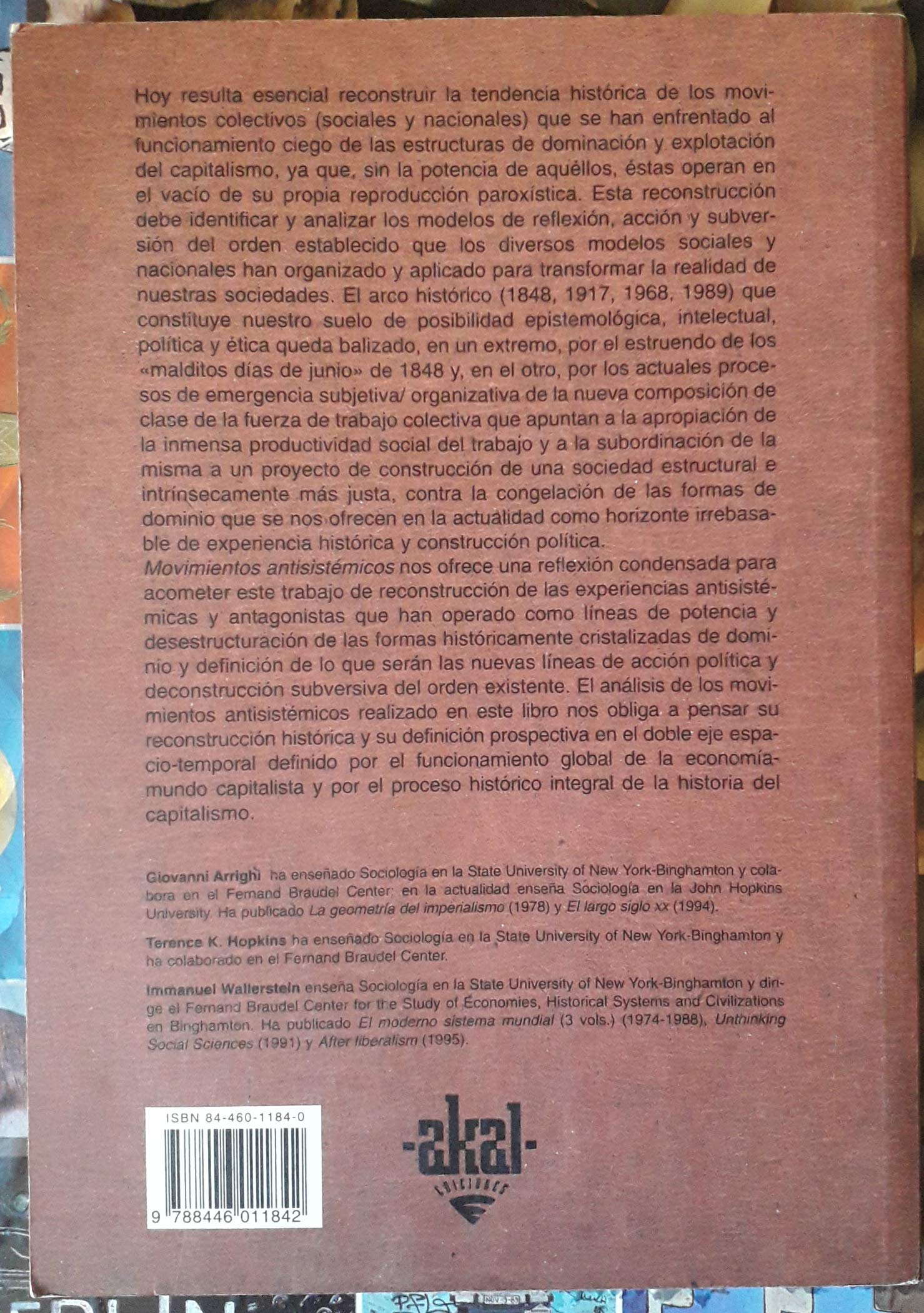 Movimientos antisistémicos: 1 (Cuestiones de antagonismo)