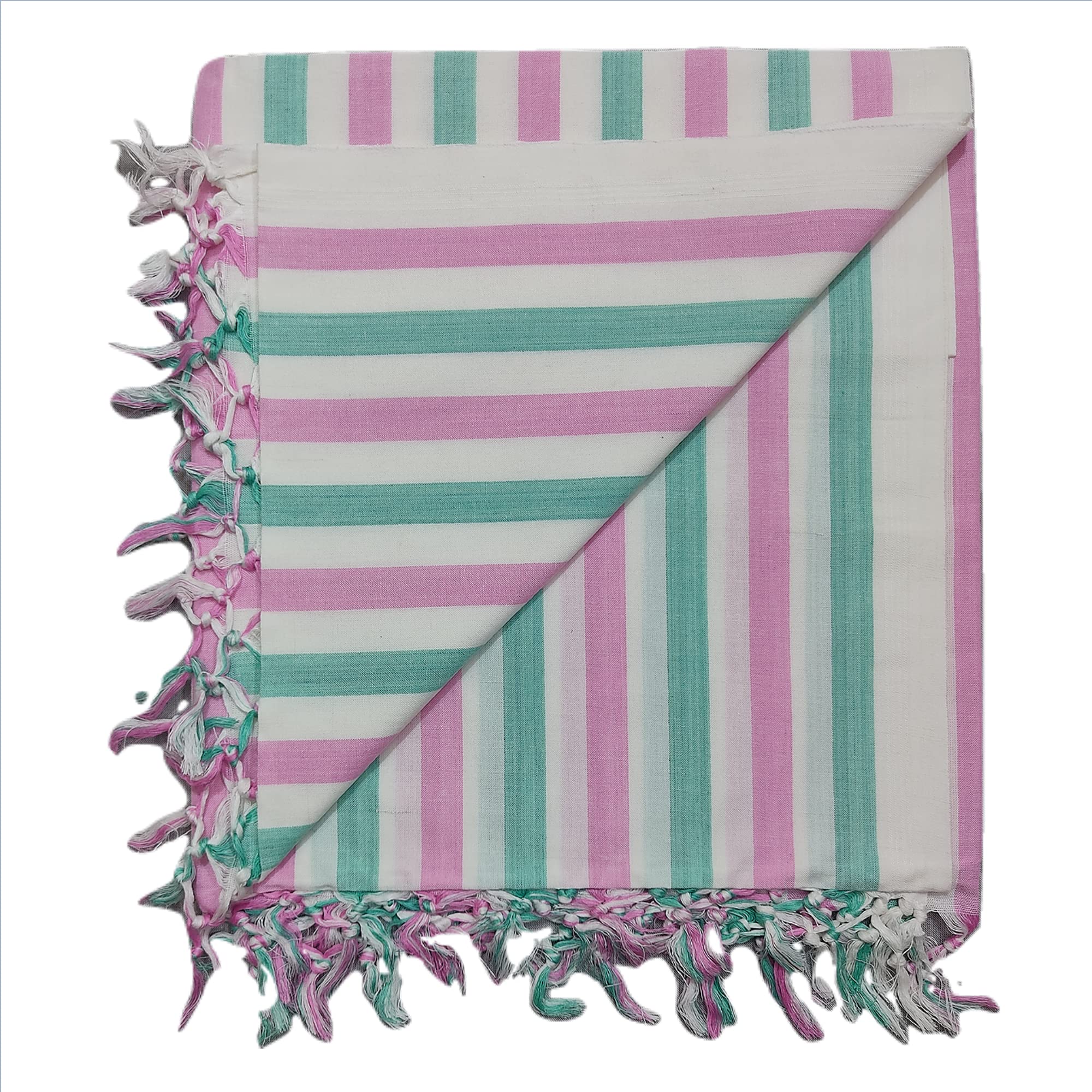 BunkaarBunkaar Cotton 245cm X 130cm Bhagalpuri Chadar, white