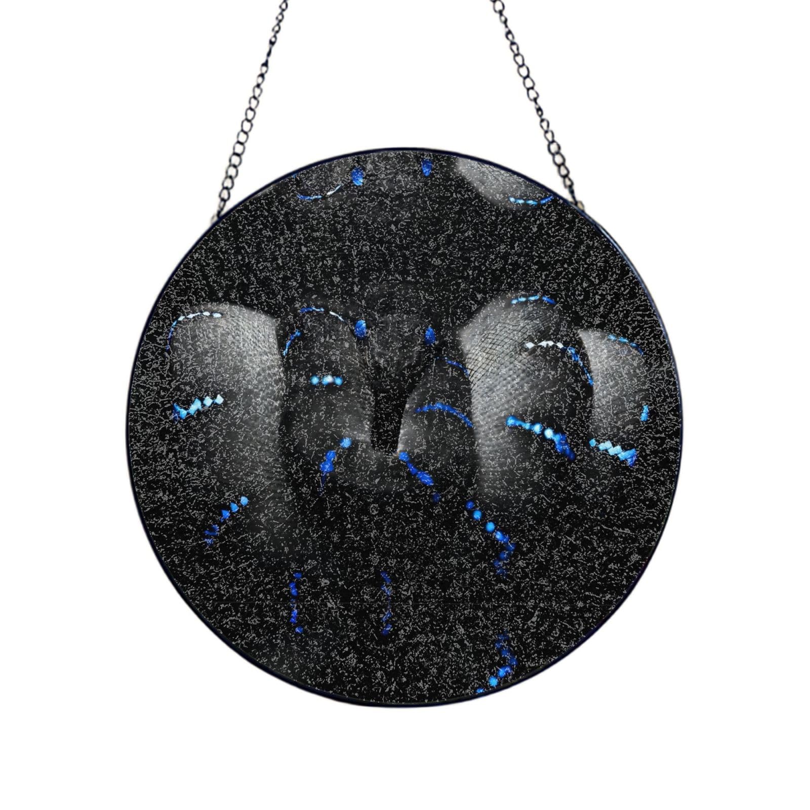 Phayah 3d Snake Print Glass Window Hanging Sun Catchers Suncatcher Decor For Birthday For Home Garden Porch 12in（30cm）
