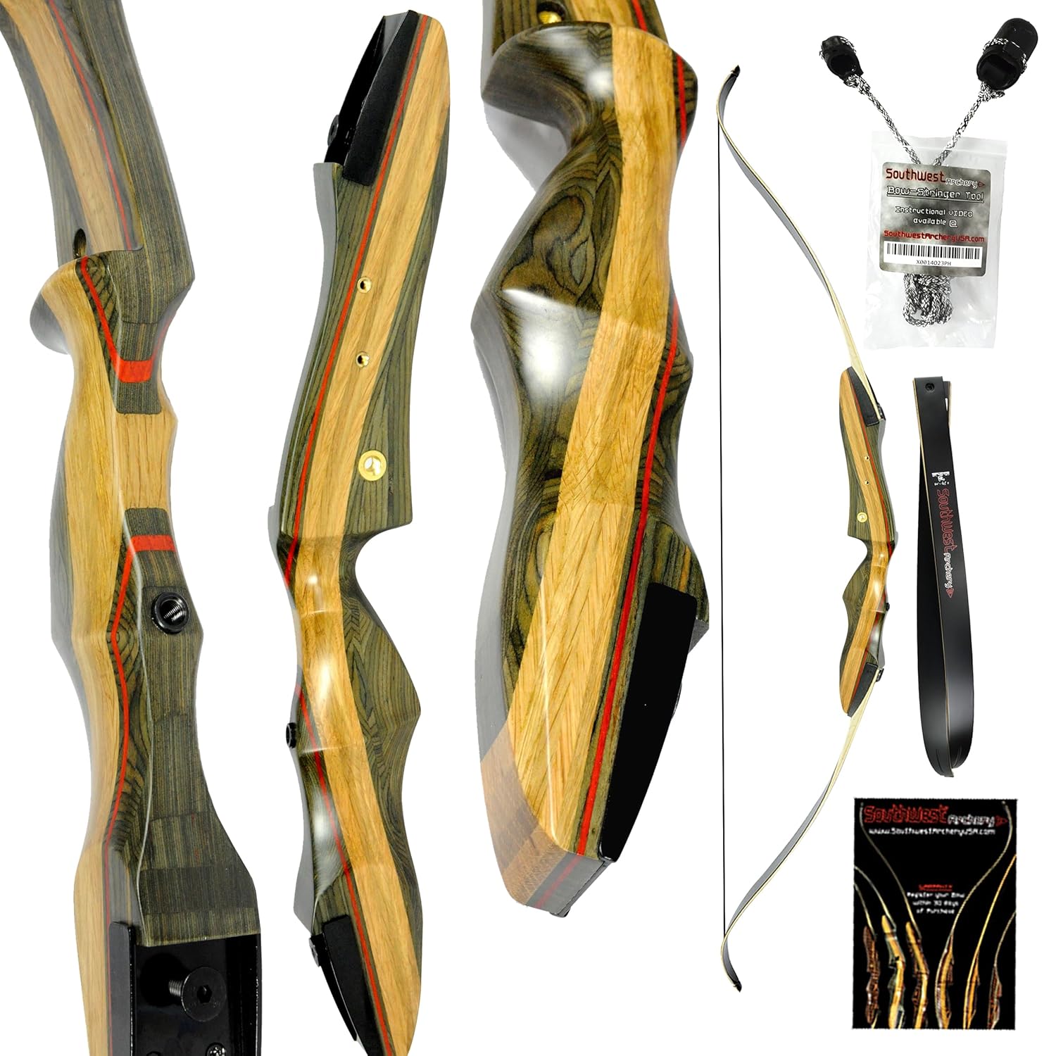 Buy Southwest Archery Spyder XL 64 Takedown Recurve Bow 55L Online at