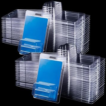 Wesiti 48 Pcs Plastic Protector Packs Compatible with Hot Wheels Model Car Clamshell Cases Display Case Clear Protective Model Car Blister Pack 7.5 x 5 x 2 Inch Covers for Storage Display