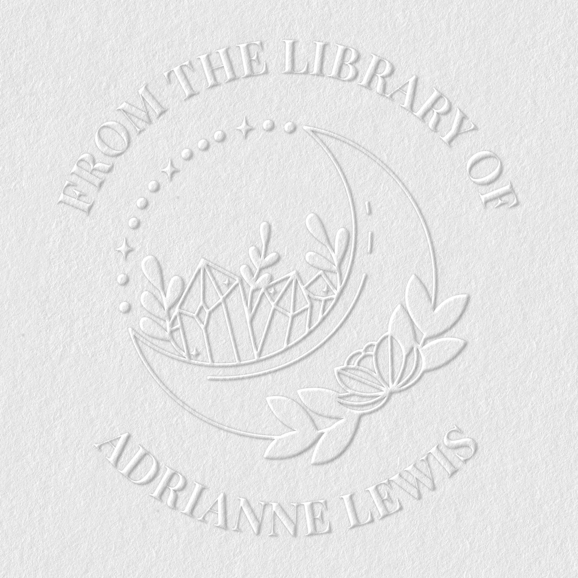 from The Library of Embossers & Stamps | Custom Embosser | Custom Stamp | Ex Libris | Great for Personalizing Books, Text Books and Journals and Other