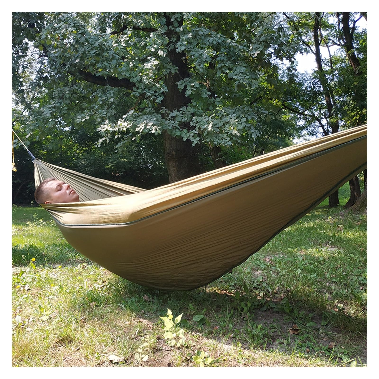 Hamac de Camping Ultraléger avec Moustiquaire - Orange - Pour Jardin