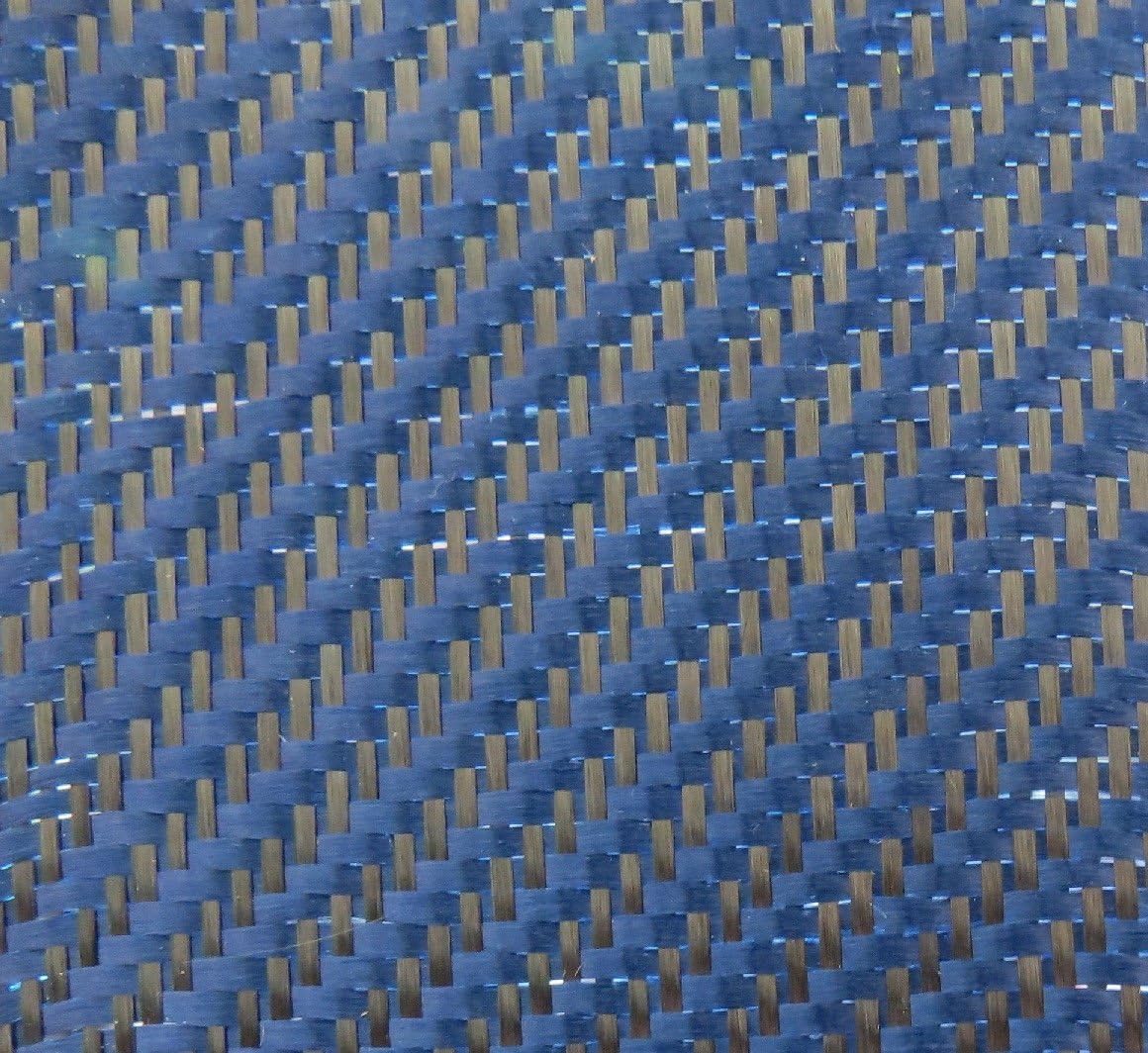 3K Carbon Kevlar Fabric Cloth 50" (Blue)